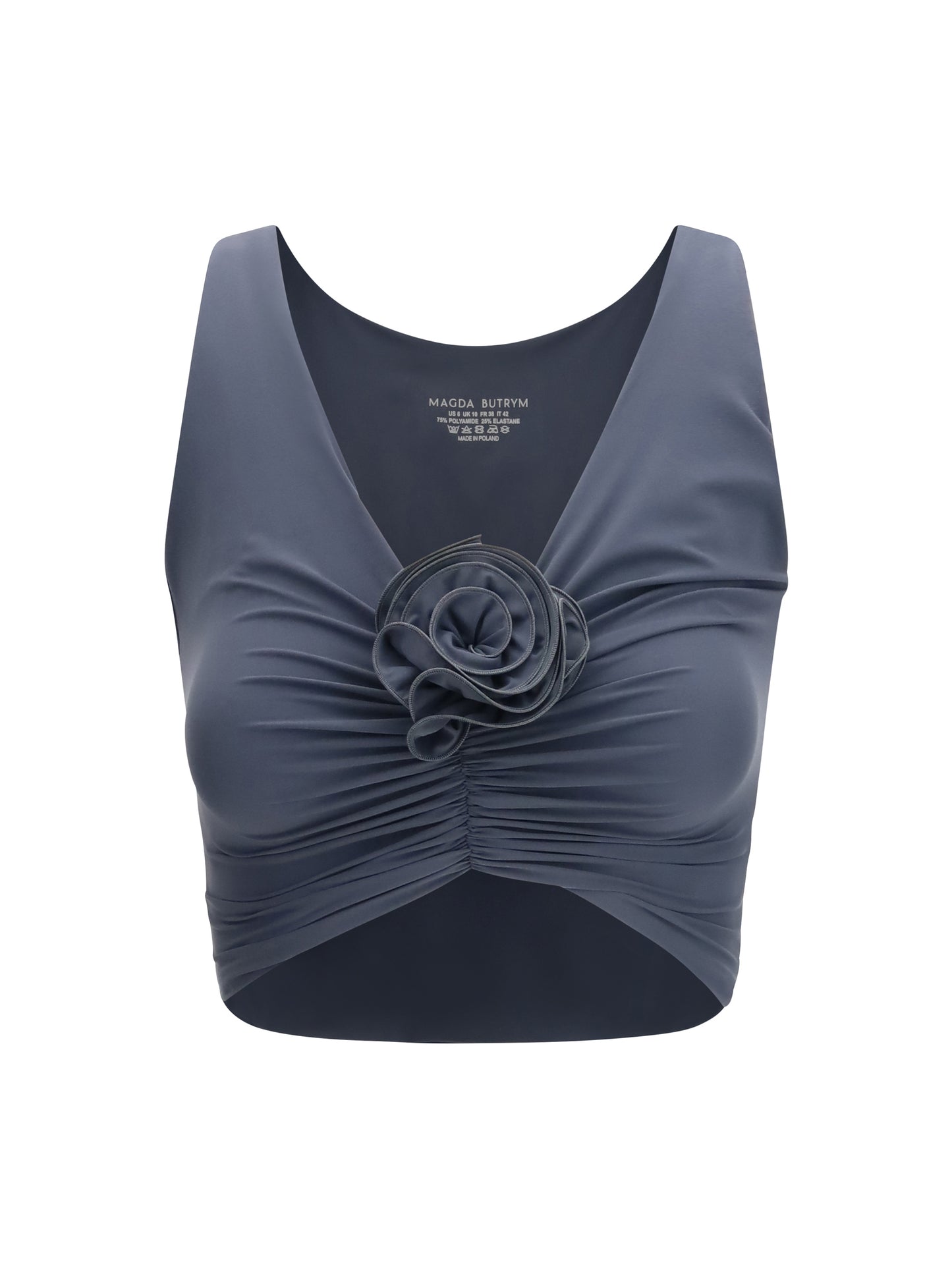 Magda Butrym Women Ruched Flower Top MAGDA BUTRYM