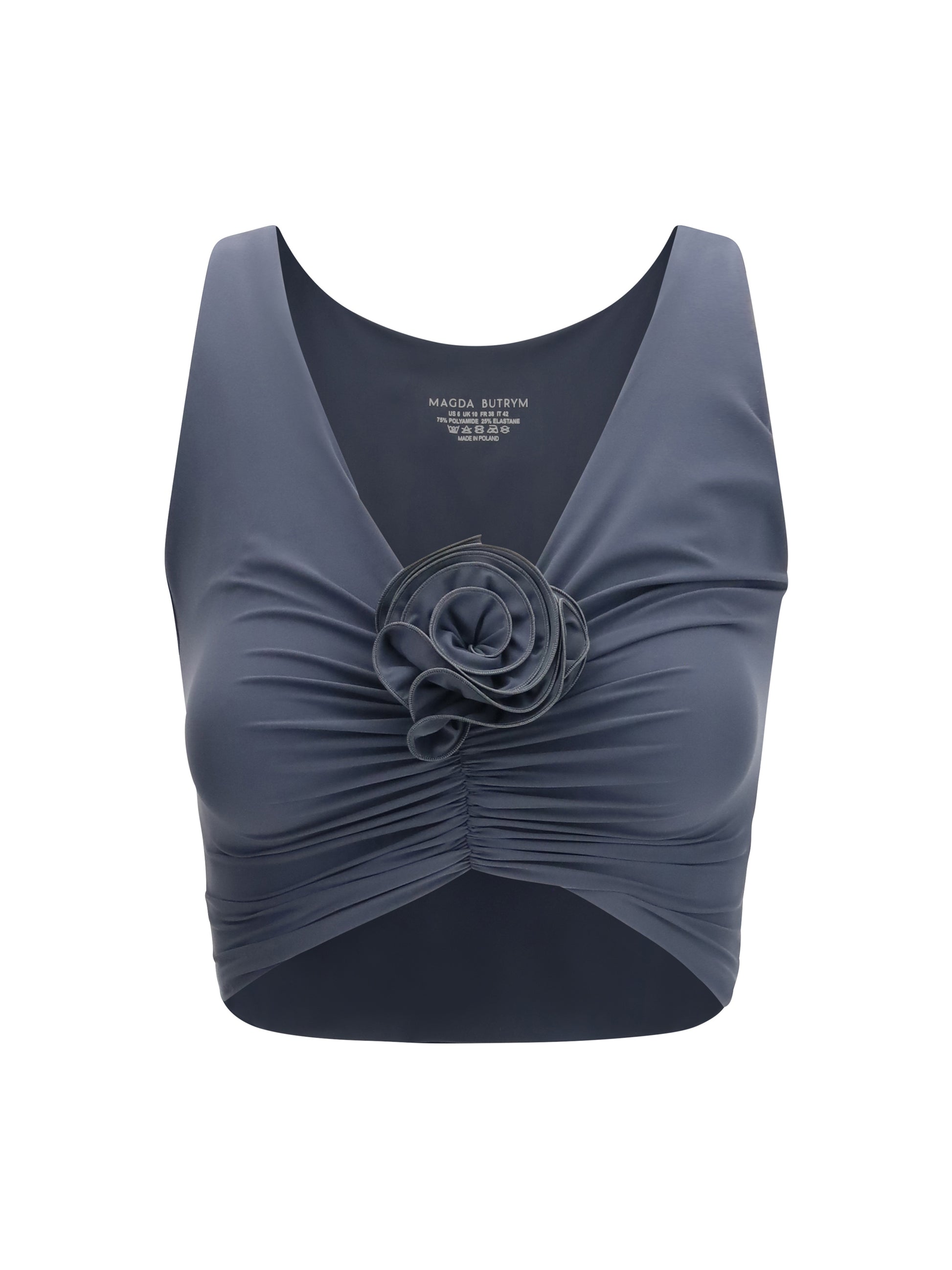 Magda Butrym Women Ruched Flower Top MAGDA BUTRYM