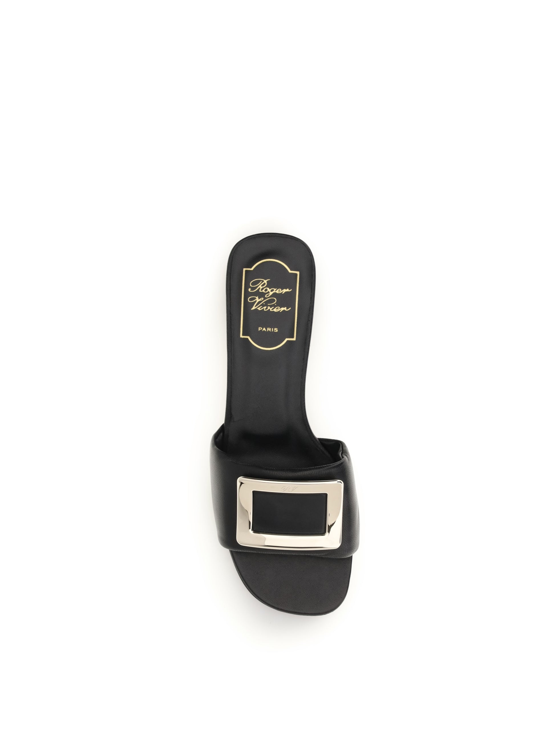 Roger Vivier Women Leather Slide Sandals ROGER VIVIER