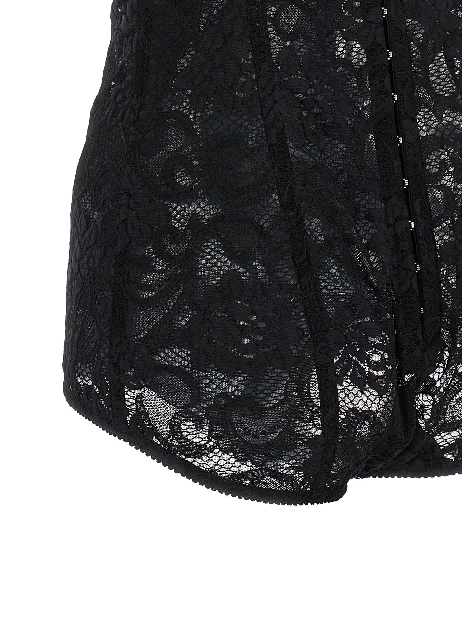 Dolce & Gabbana Women Satin And Lace Corsetry Bodysuit DOLCE & GABBANA