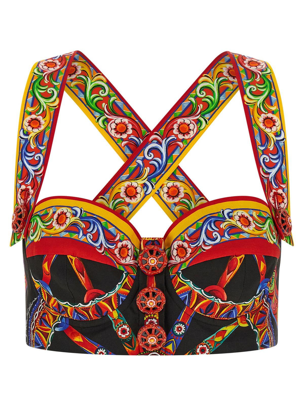 Dolce & Gabbana Women 'Carretto' Bustier Top DOLCE & GABBANA