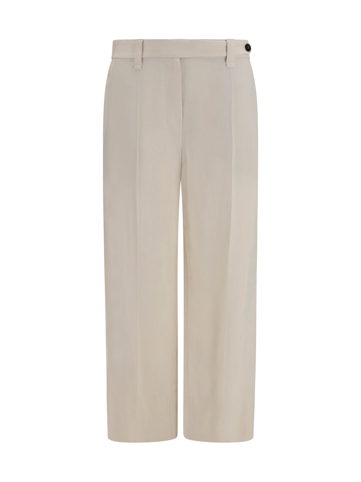 Brunello Cucinelli Women Cigarette Pants In Fluid Viscose And Linen Twill BRUNELLO CUCINELLI