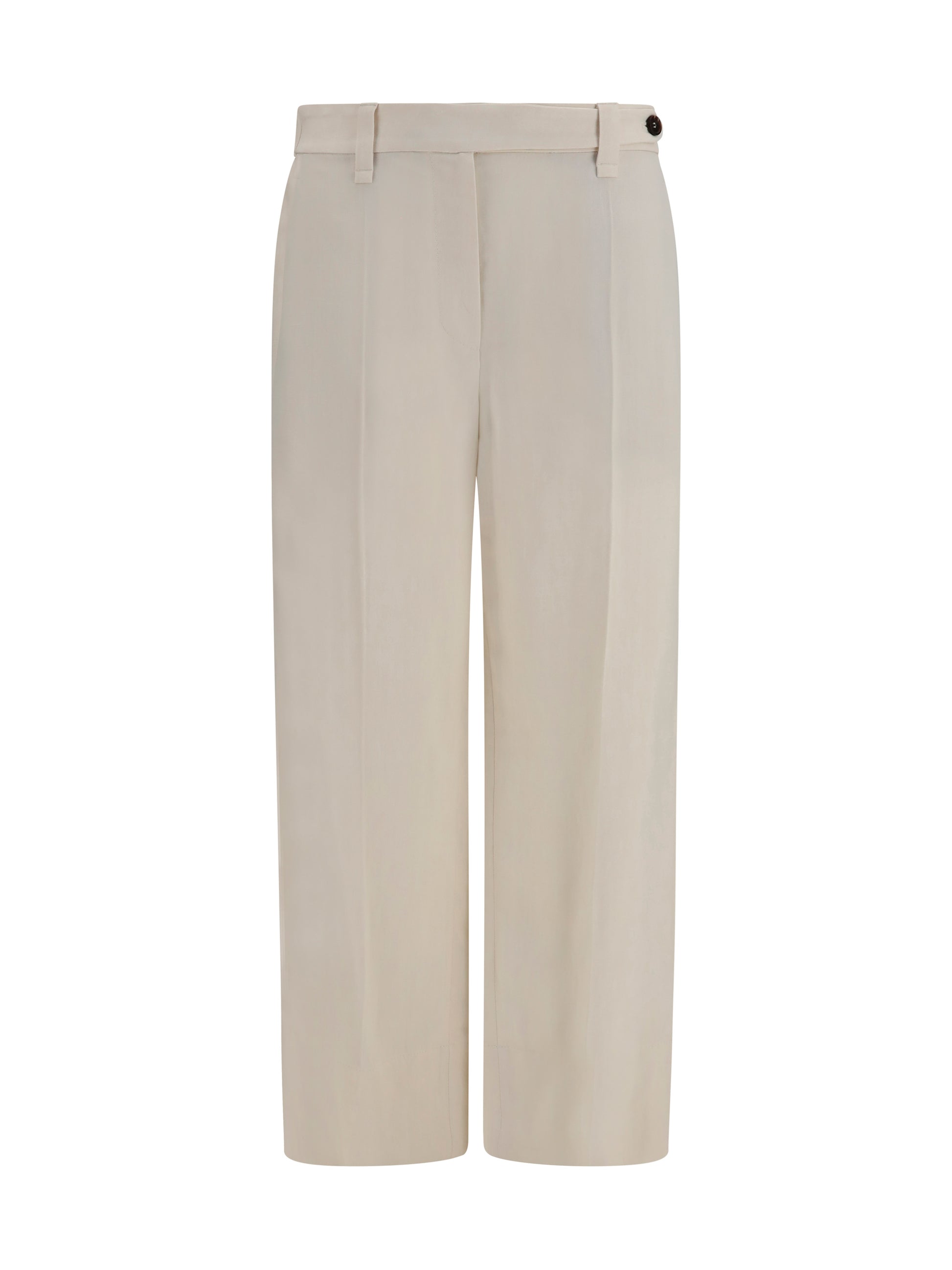 Brunello Cucinelli Women Cigarette Pants In Fluid Viscose And Linen Twill BRUNELLO CUCINELLI
