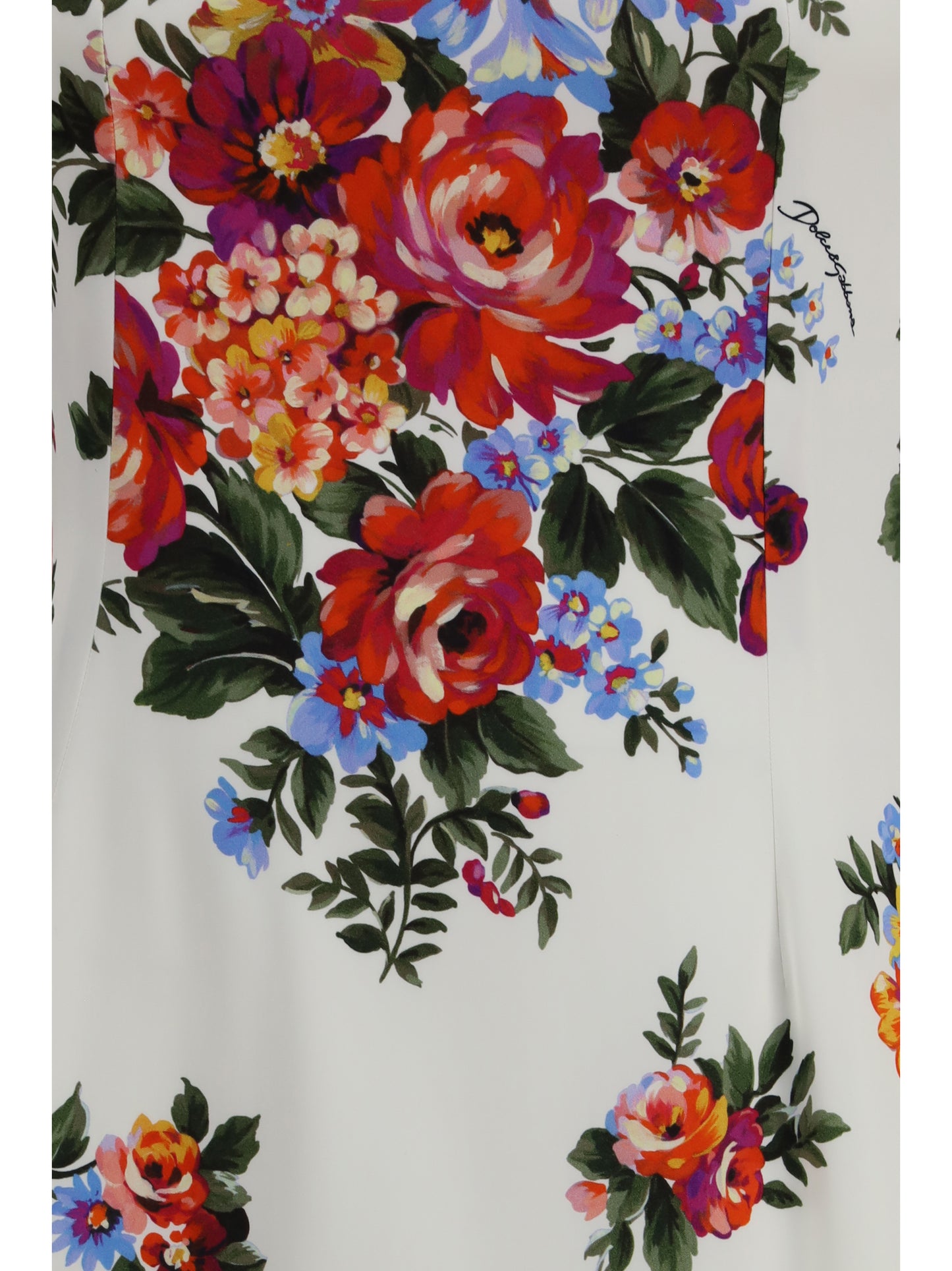 Dolce & Gabbana Women Floral Print Stretch Viscose Dress DOLCE & GABBANA