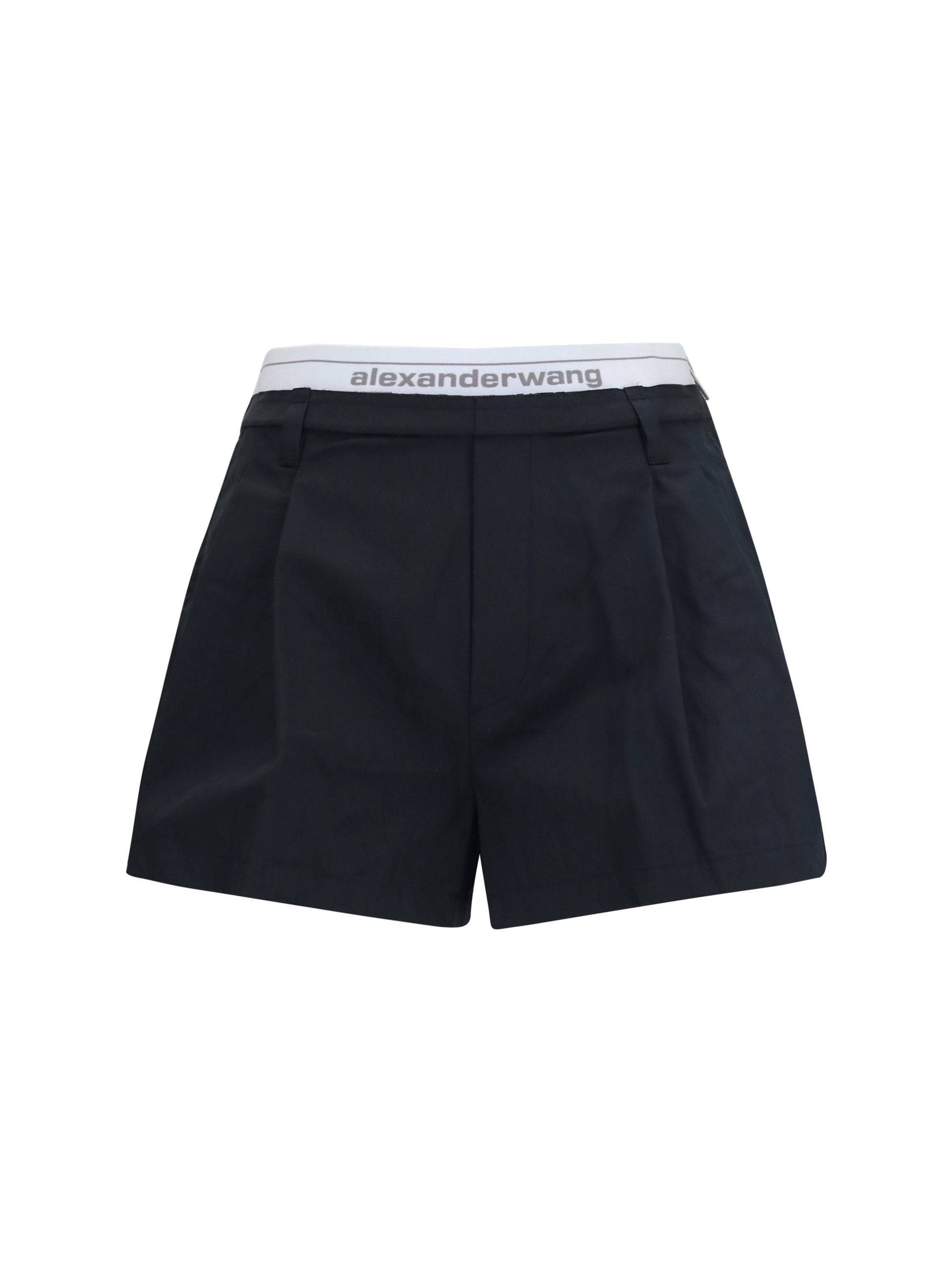 Alexander Wang Women Cotton Shorts With Elastic Waistband ALEXANDER WANG