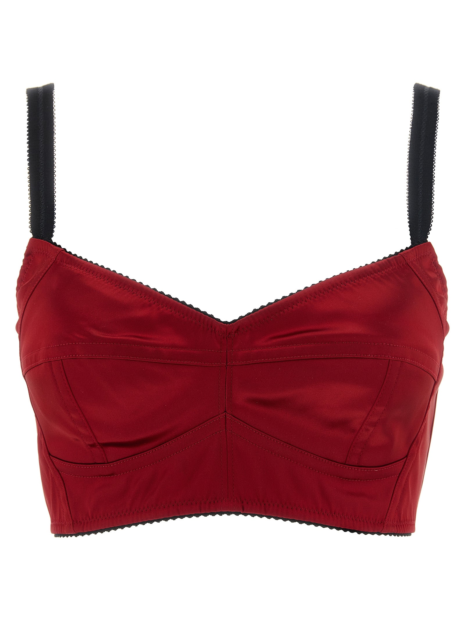 Dolce & Gabbana Women Bustier Top With Stitching DOLCE & GABBANA