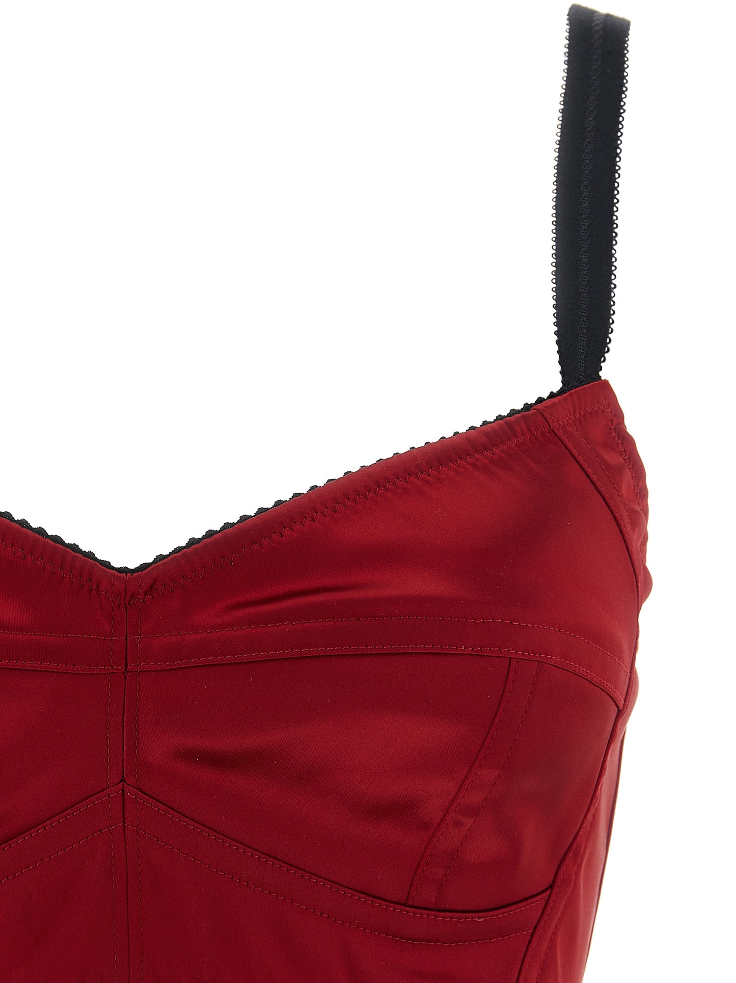 Dolce & Gabbana Women Bustier Top With Stitching DOLCE & GABBANA