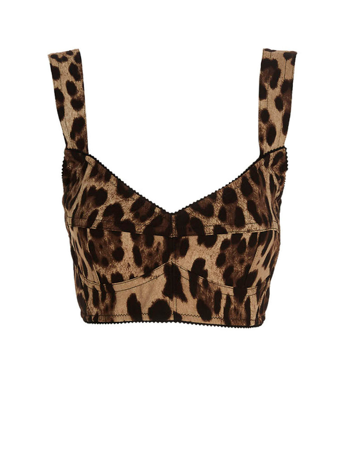 Dolce & Gabbana Women Leopard Bustier Top DOLCE & GABBANA
