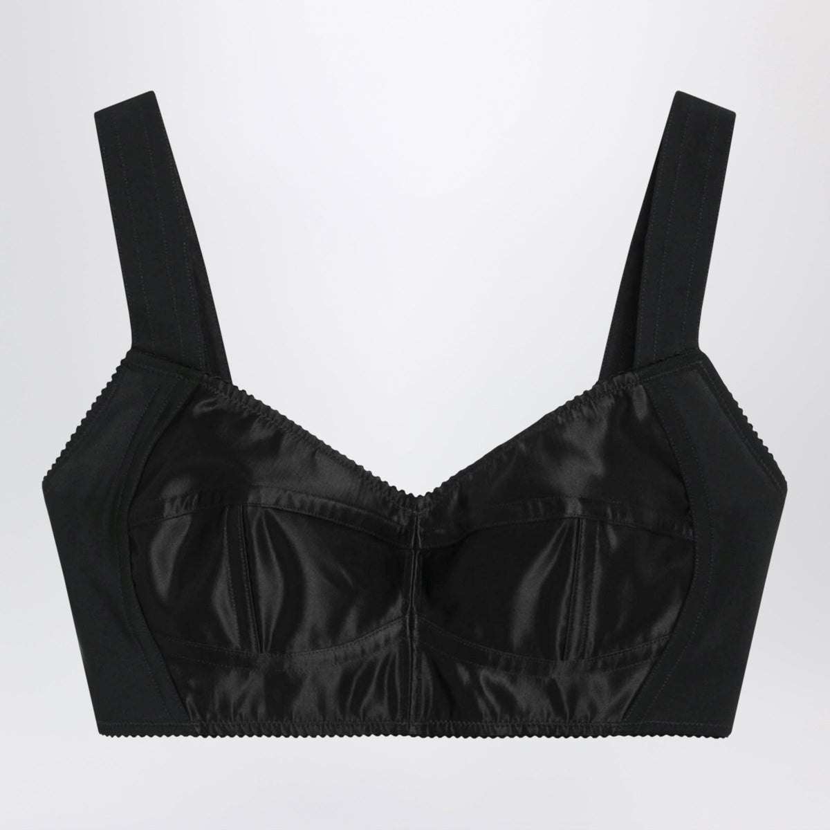 Dolce&Gabbana Black Satin Bustier Top Women DOLCE & GABBANA