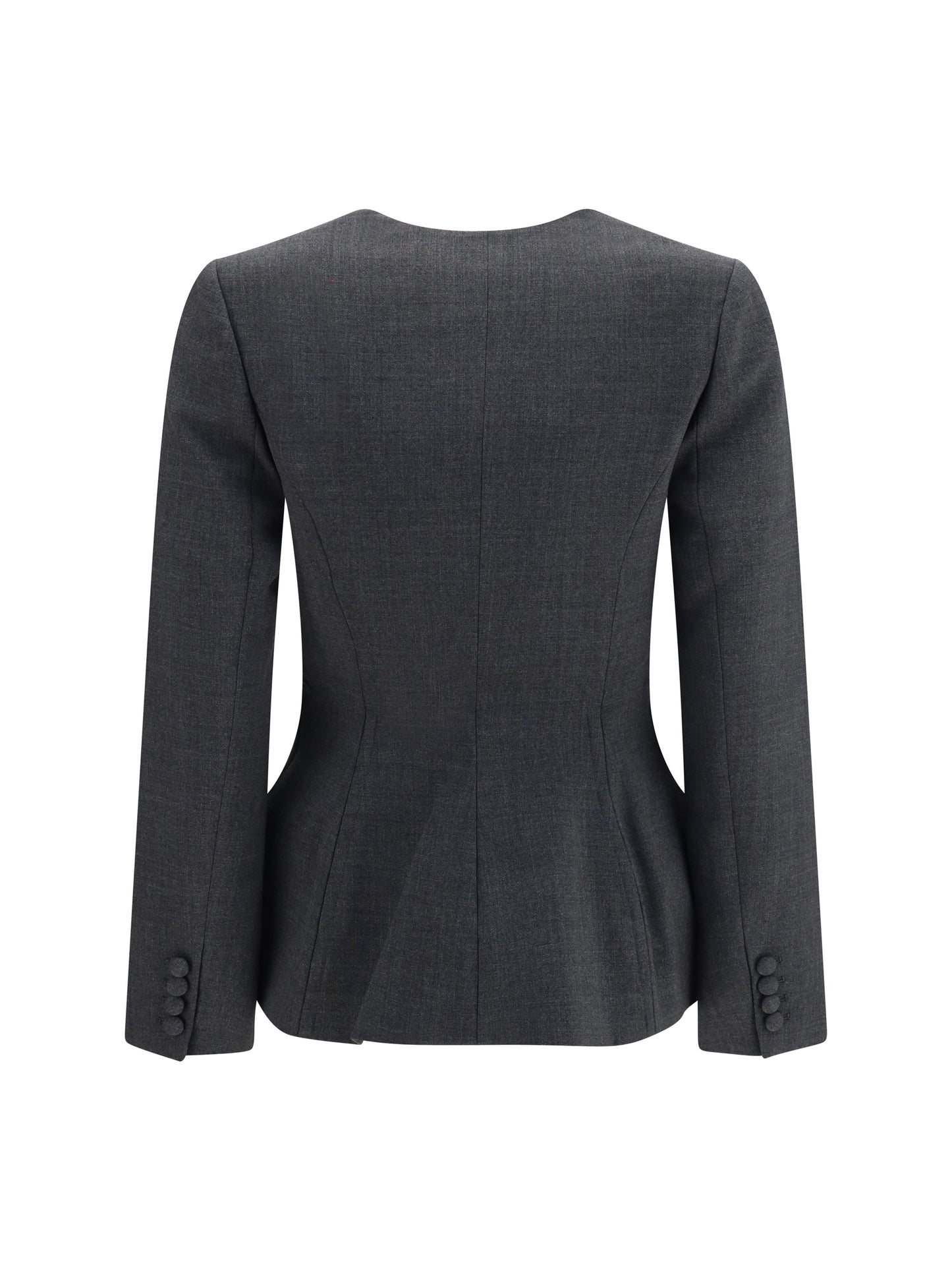 Self-Portrait Women Collarless Wool Jacket SELF-PORTRAIT