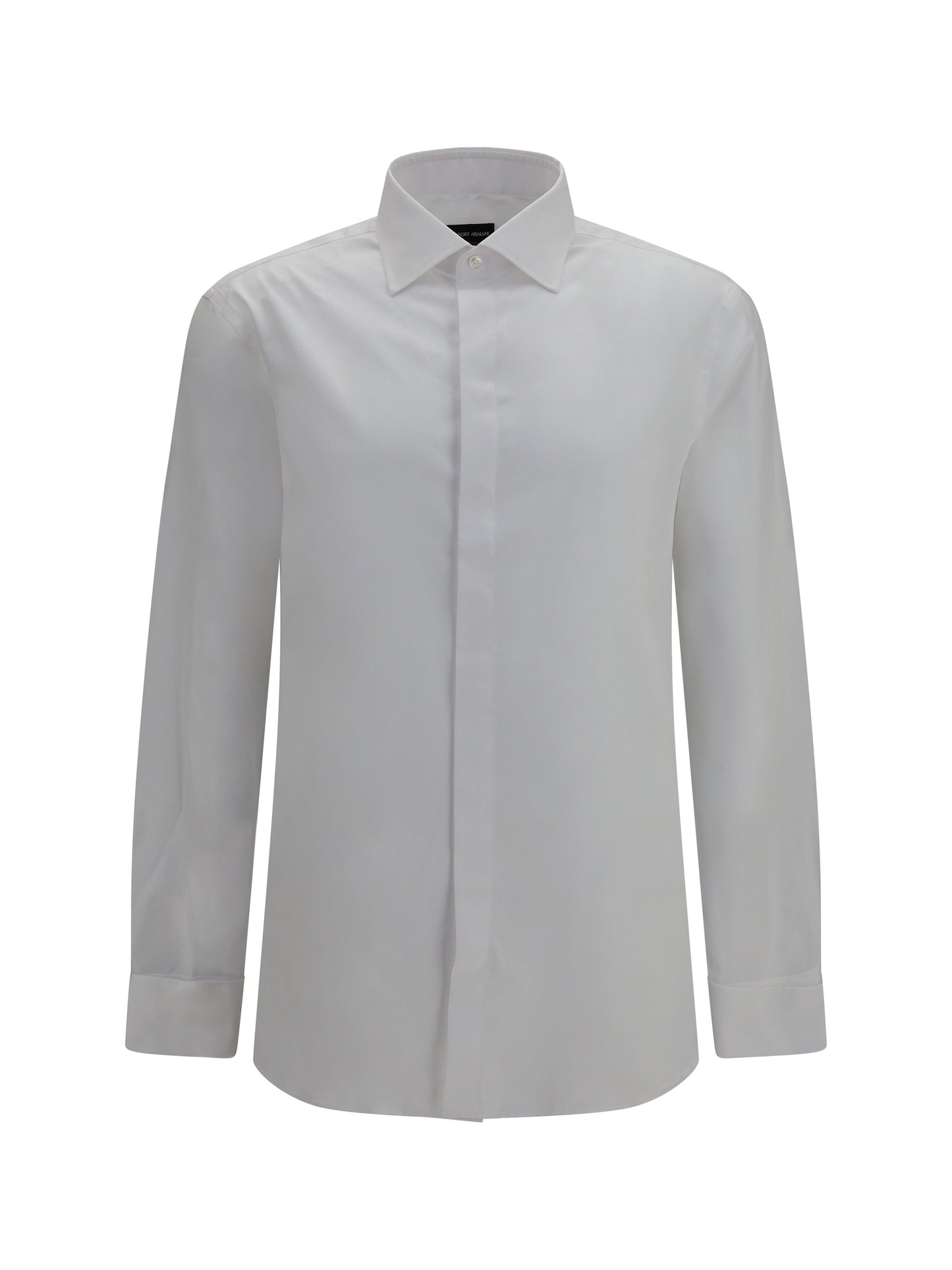 Giorgio Armani Men Shirt In Soft Cotton With French Collar GIORGIO ARMANI