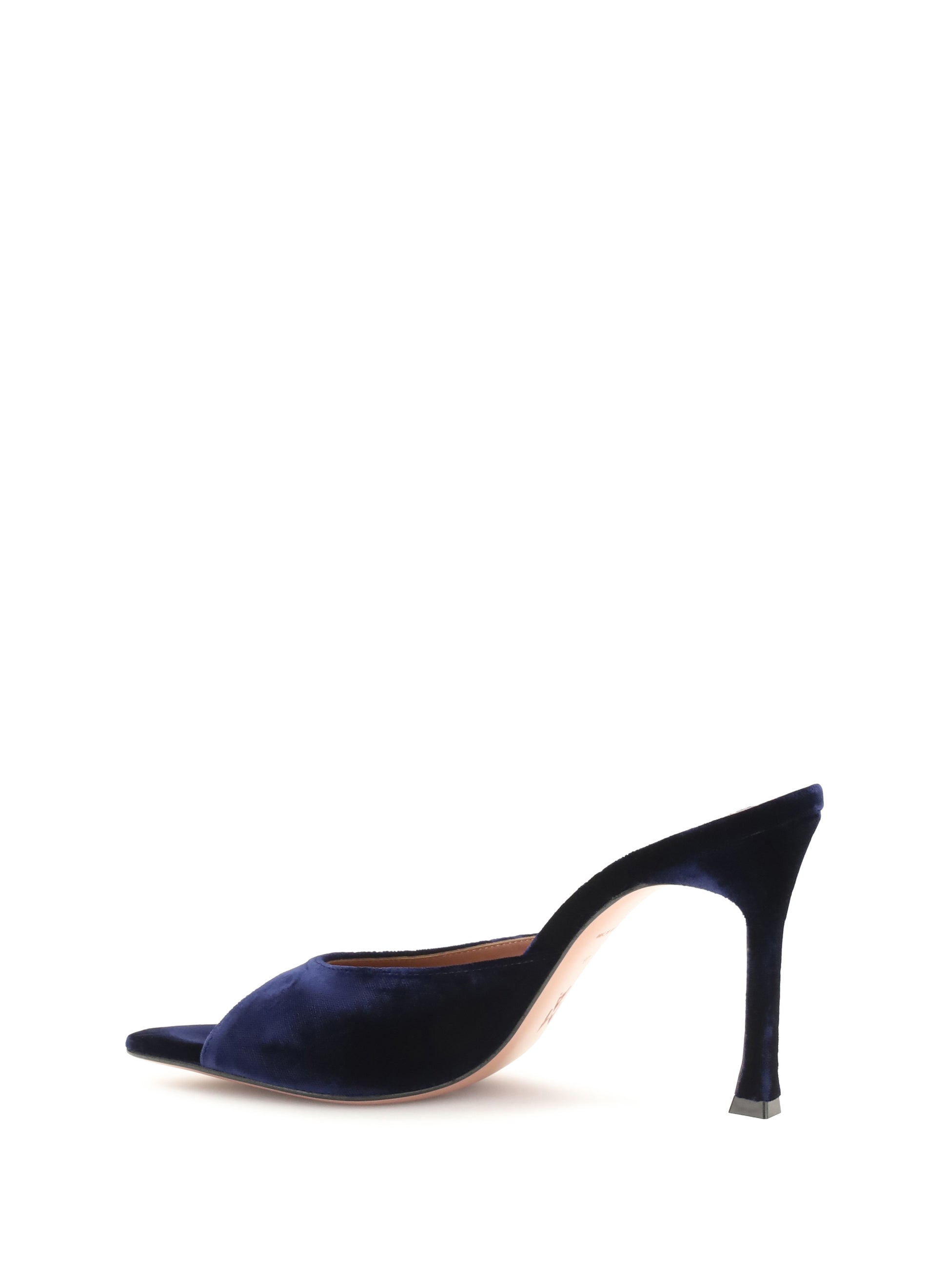 Amina Muaddi Women Alexa Velvet Sandals AMINA MUADDI