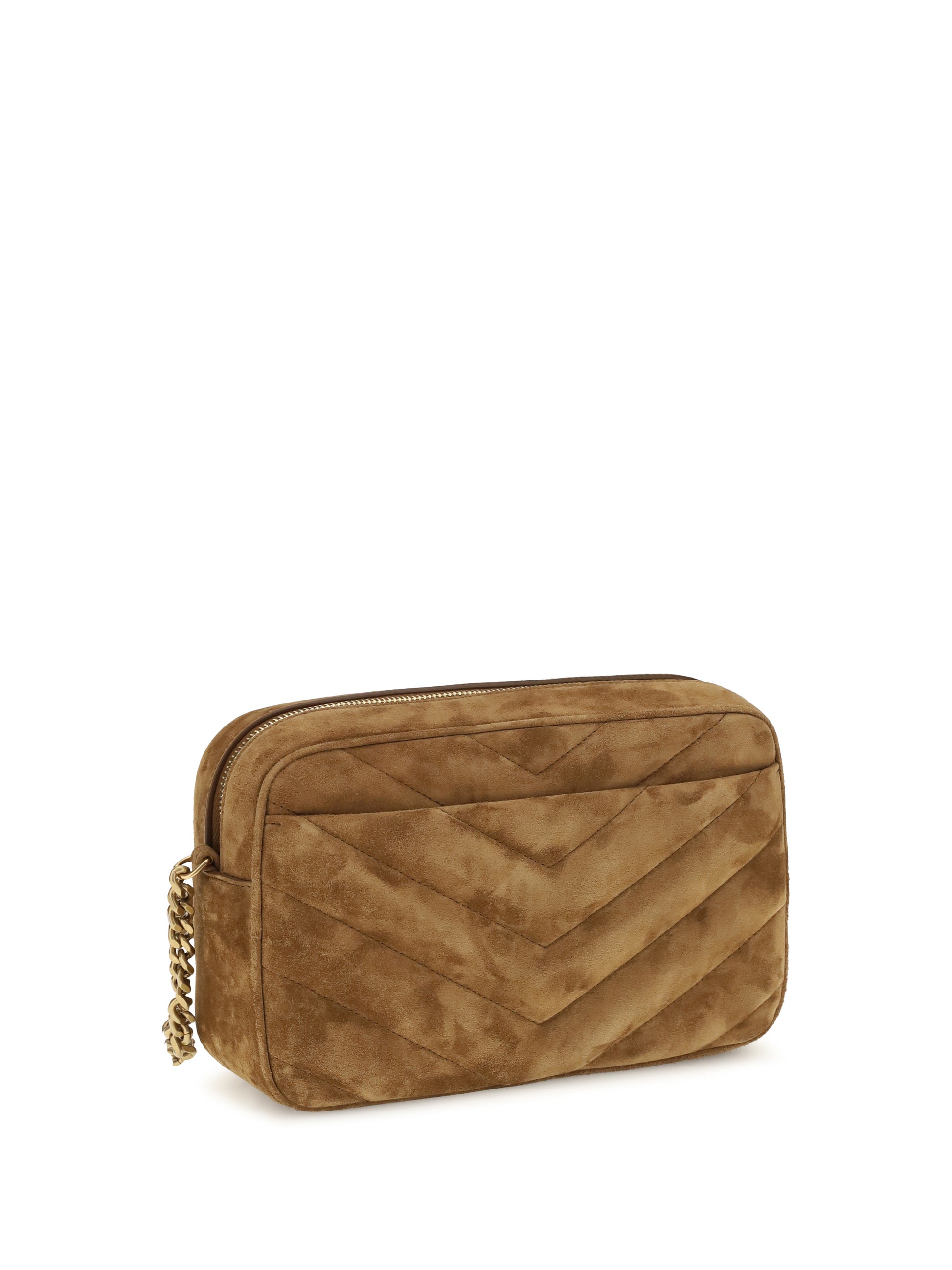Saint Laurent Women Camera Loulou Matelassé Suede Shoulder Bag SAINT LAURENT