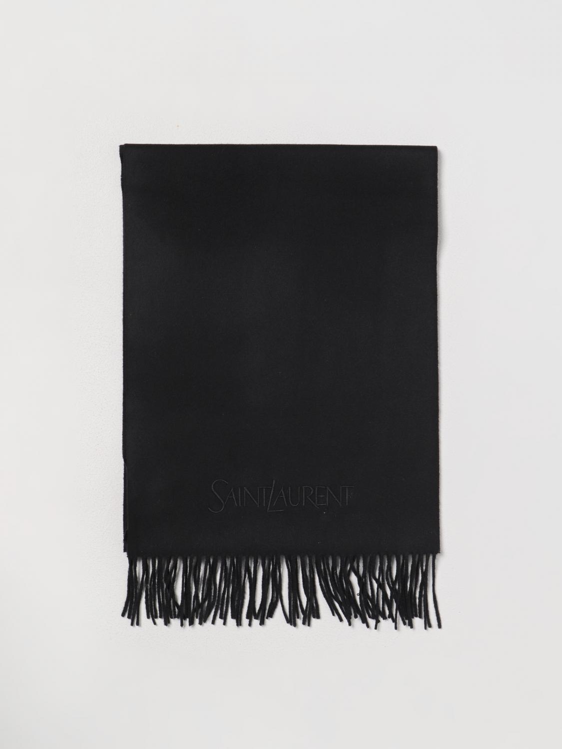 Saint Laurent Scarf Men Black SAINT LAURENT