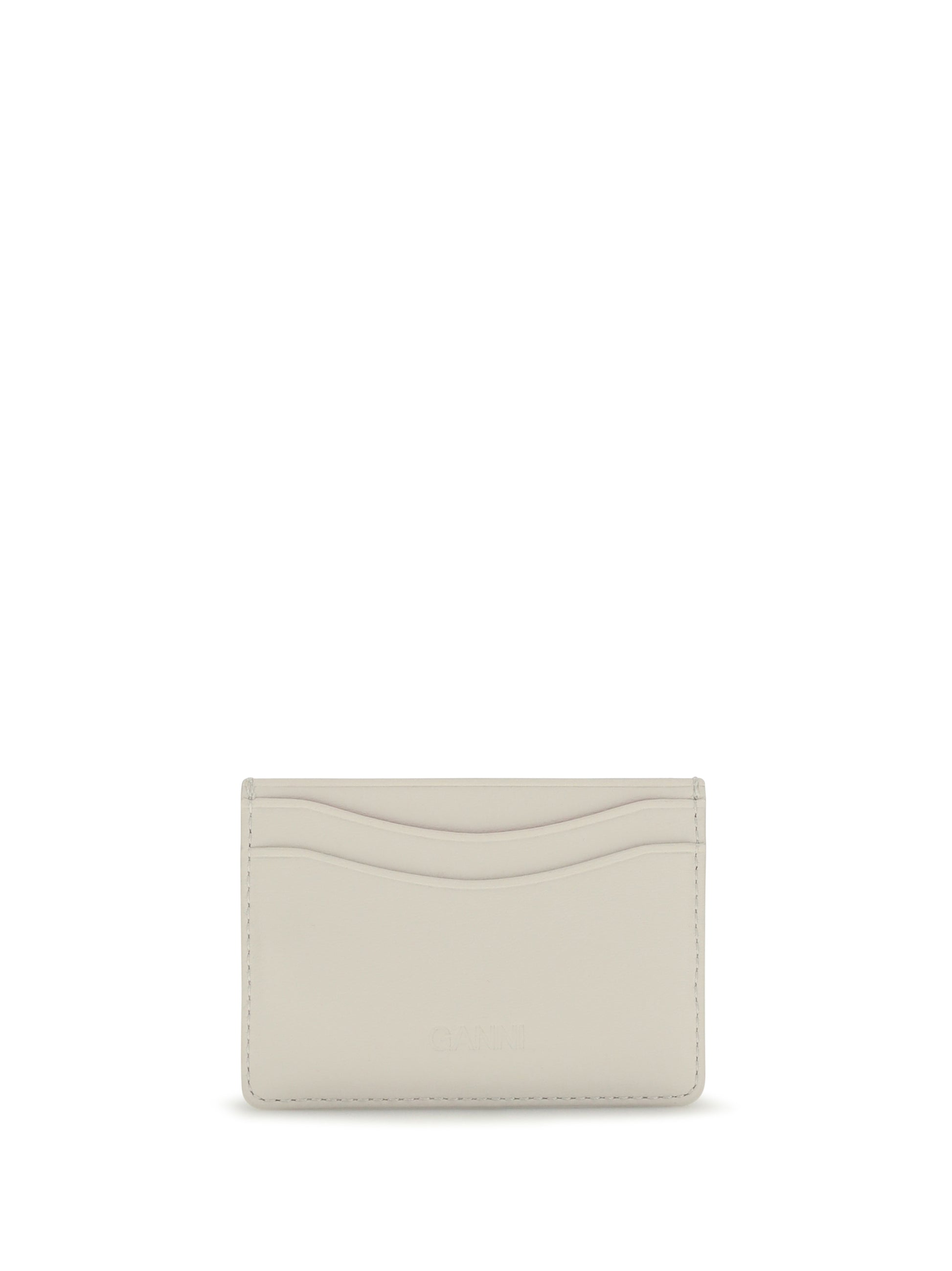 Ganni Women Bou Card Holder With Raspberry Print GANNI