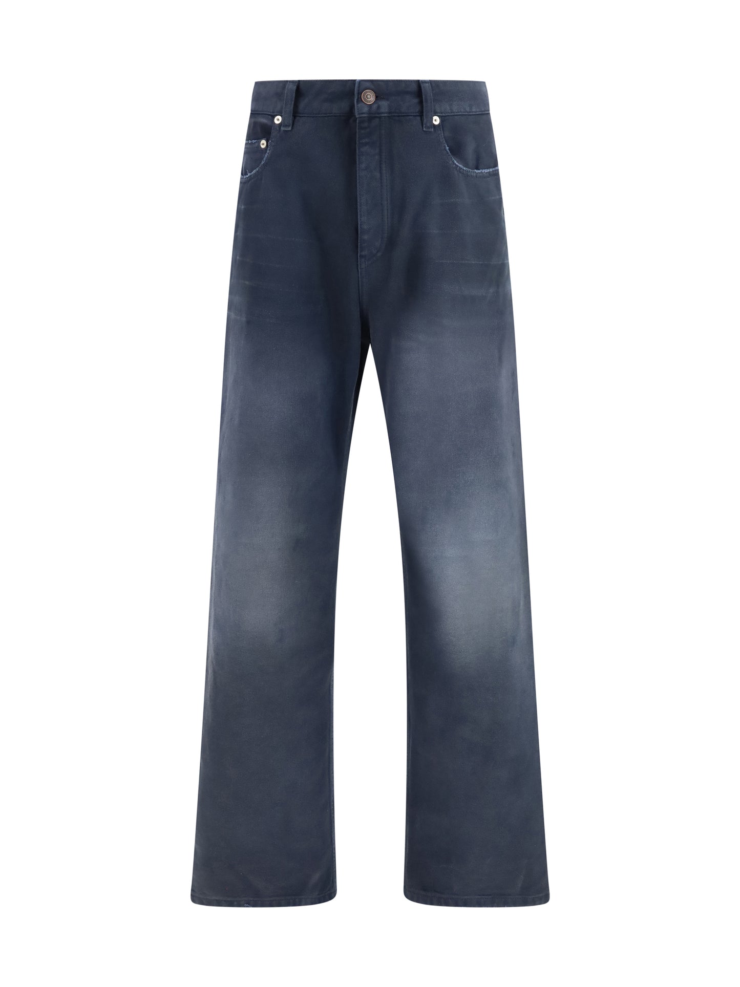 Balenciaga Men Wide-Leg Denim Jeans BALENCIAGA