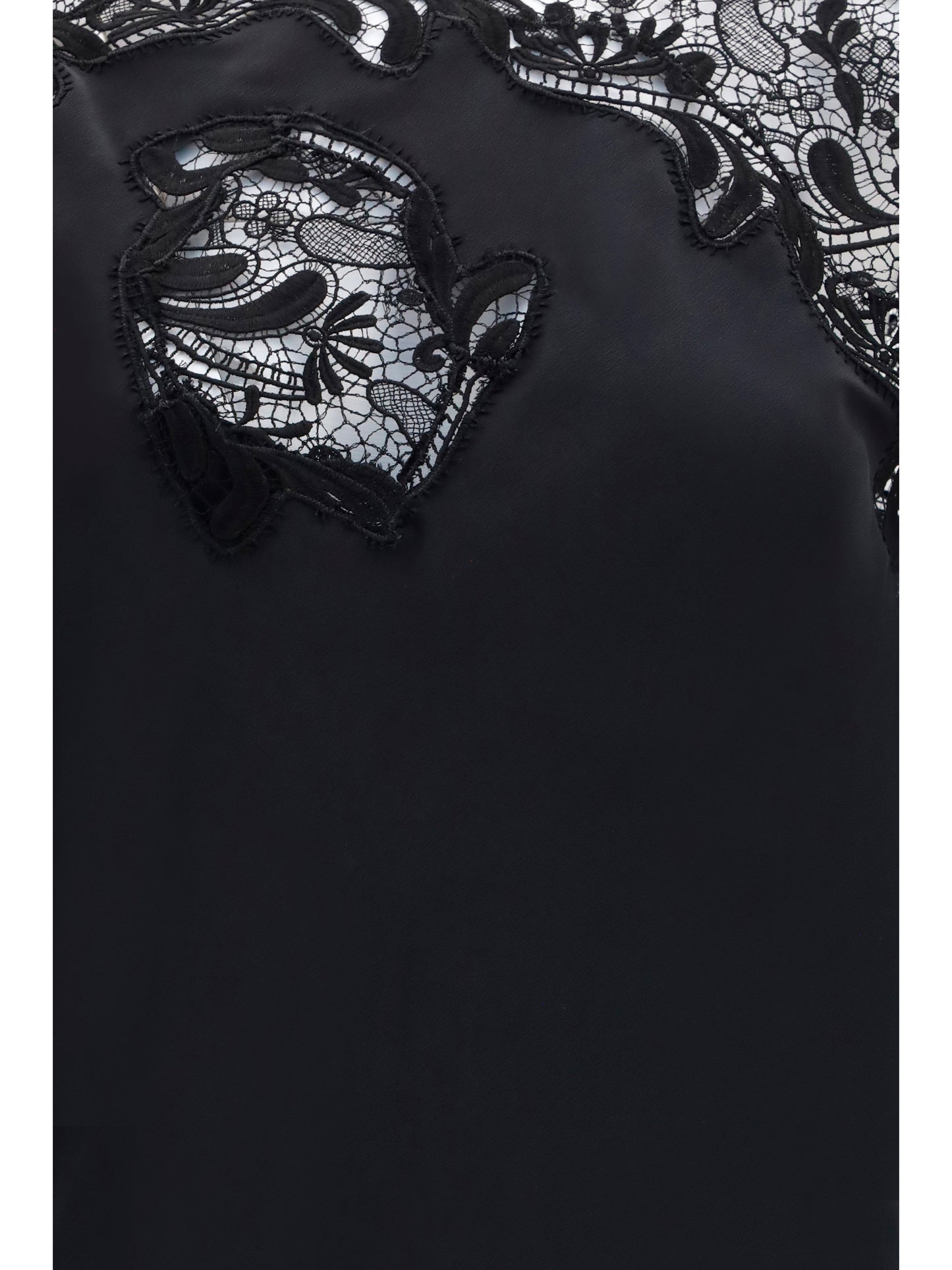 Ferragamo Women Silk Dress With Lace FERRAGAMO