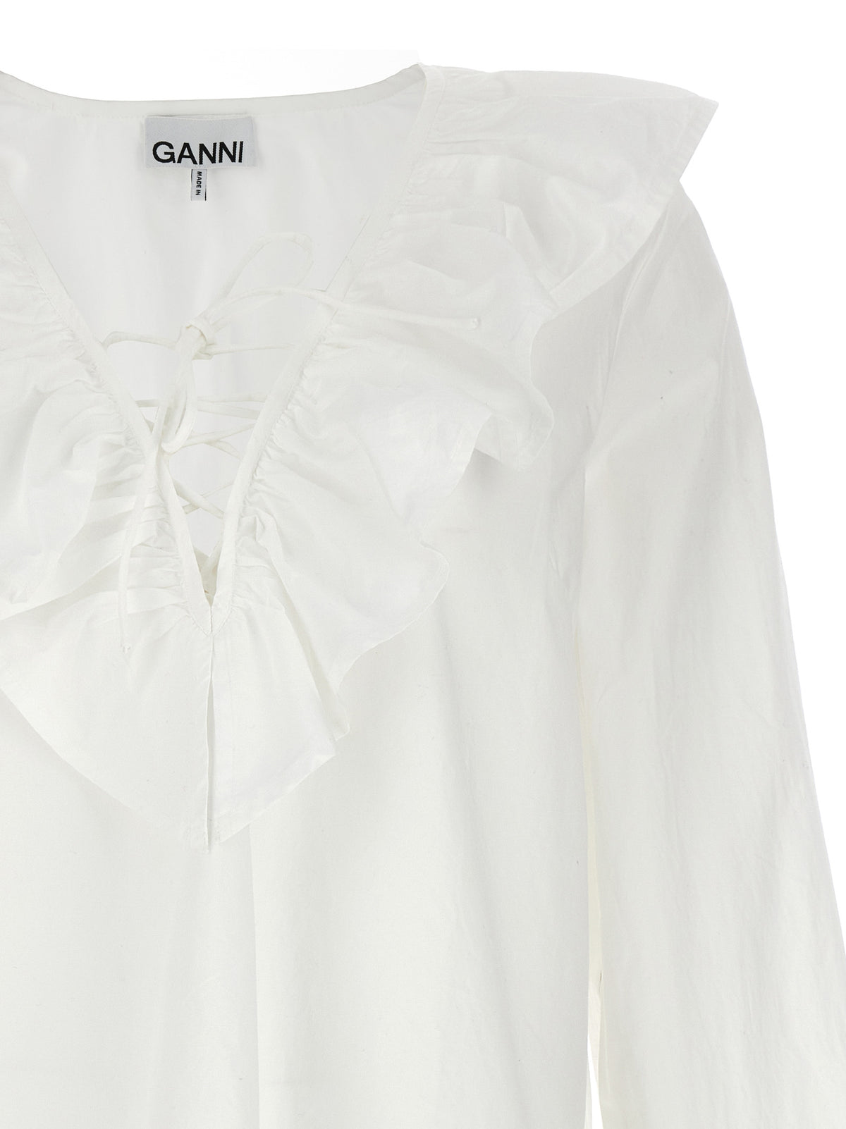 Ganni Women Ruffles Shirt GANNI