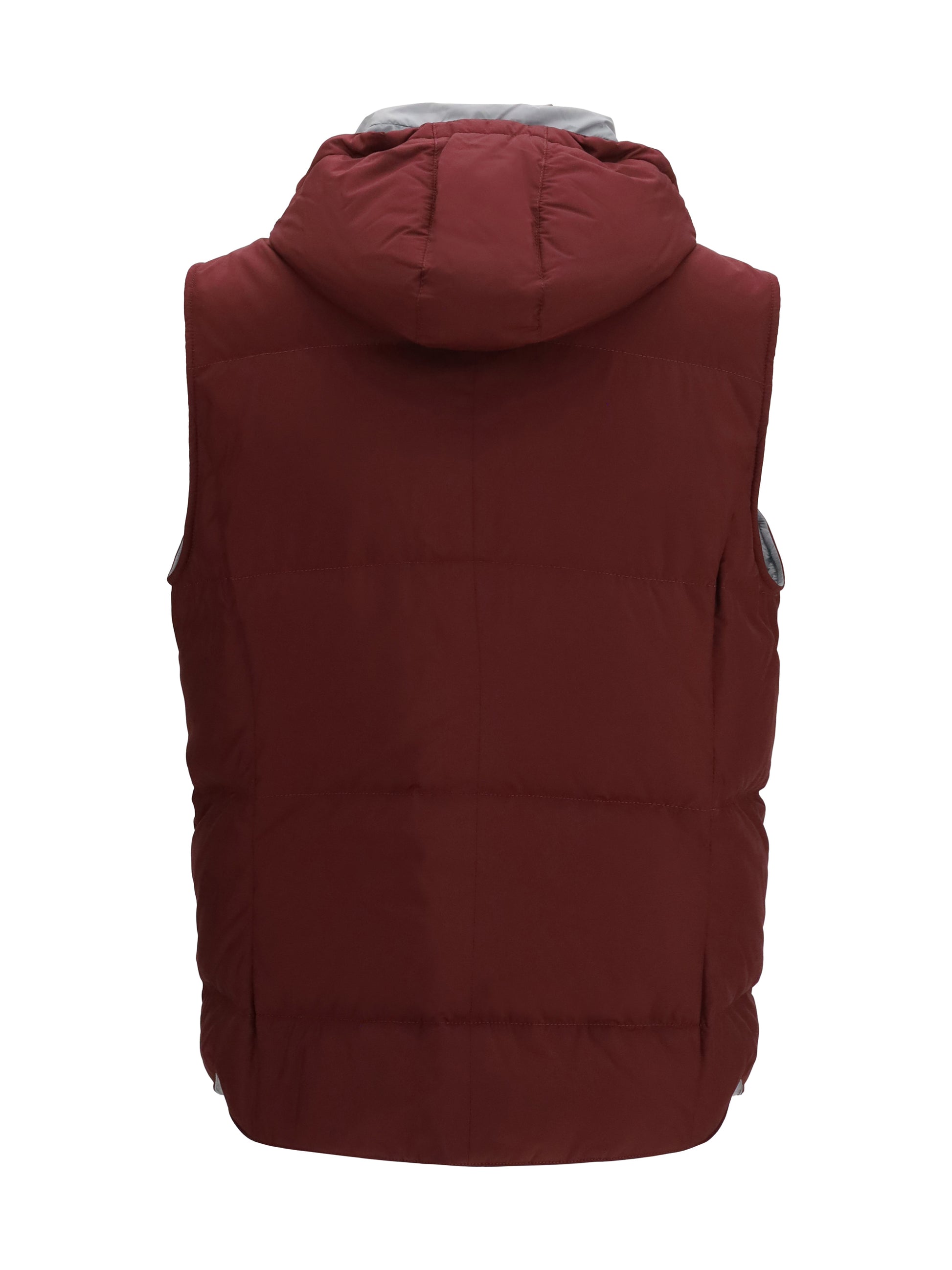 Brunello Cucinelli Men Sleeveless Hooded Gilet BRUNELLO CUCINELLI