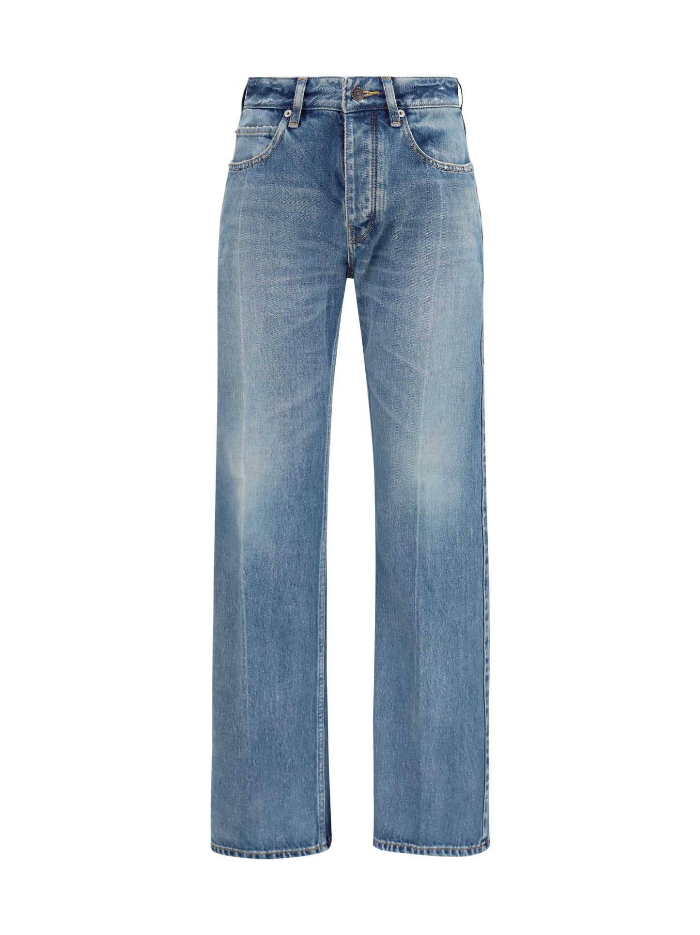 Balenciaga Women Straight-Leg Denim Jeans BALENCIAGA