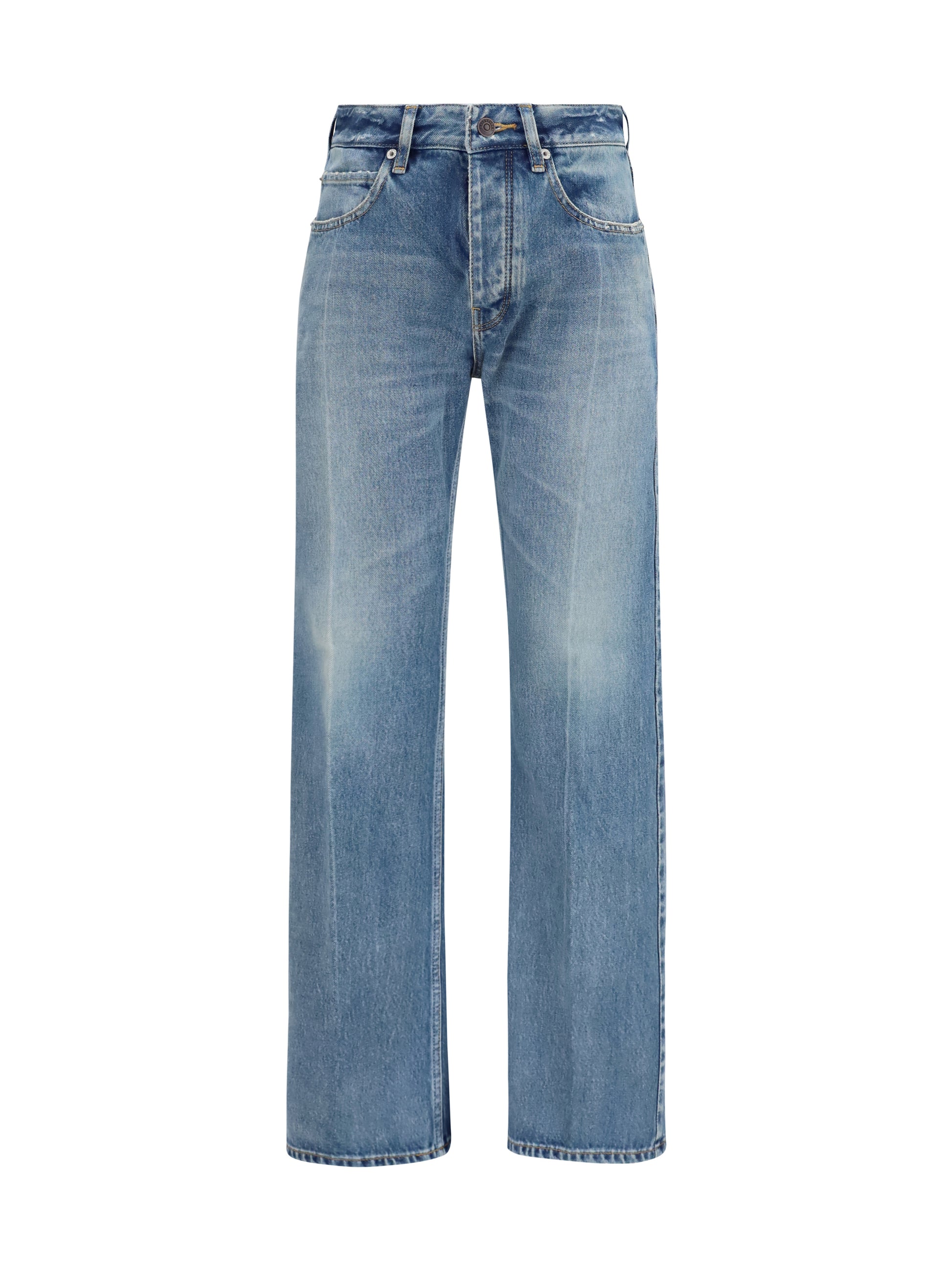 Balenciaga Women Straight-Leg Denim Jeans BALENCIAGA