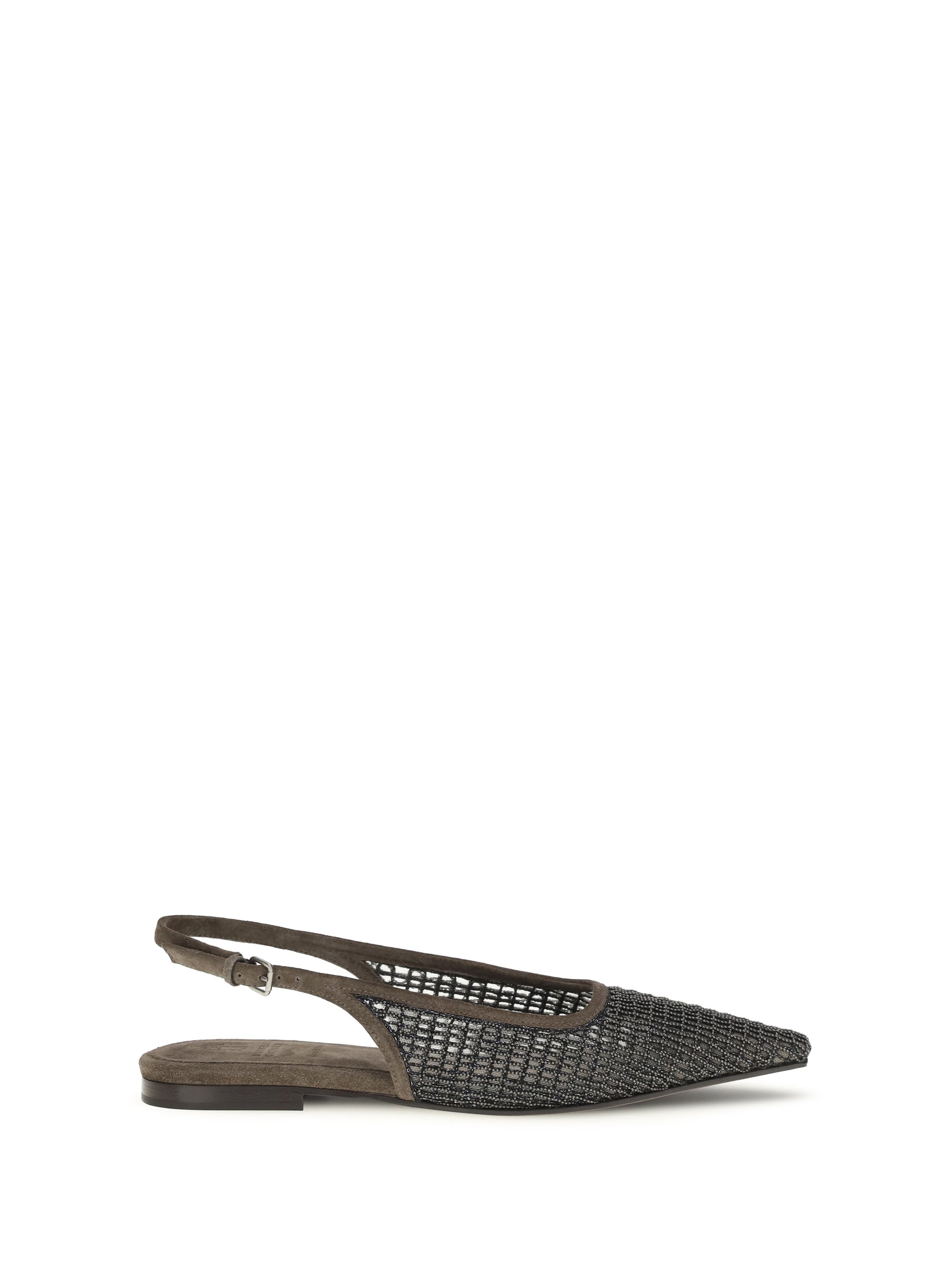 Brunello Cucinelli Women Pointed Slingback Ballerinas BRUNELLO CUCINELLI