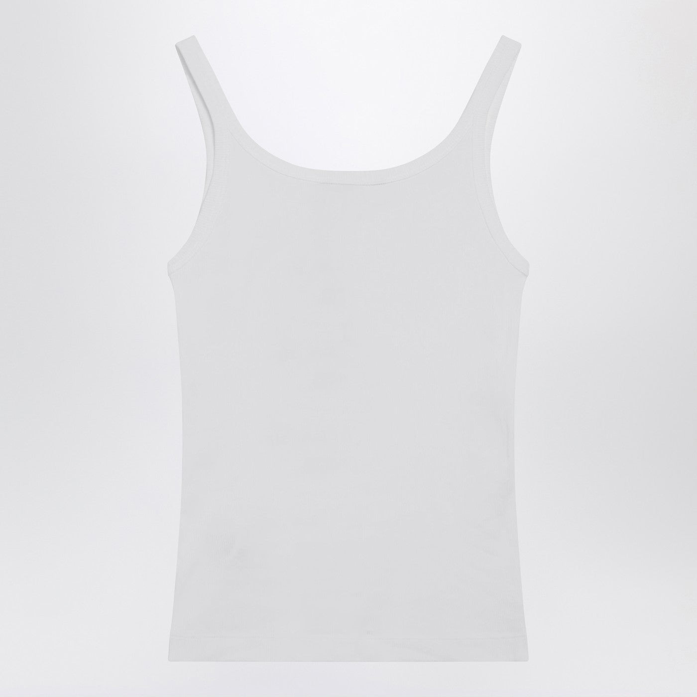 Dolce&Gabbana White Tank Top With Logo Embroidery Women DOLCE & GABBANA