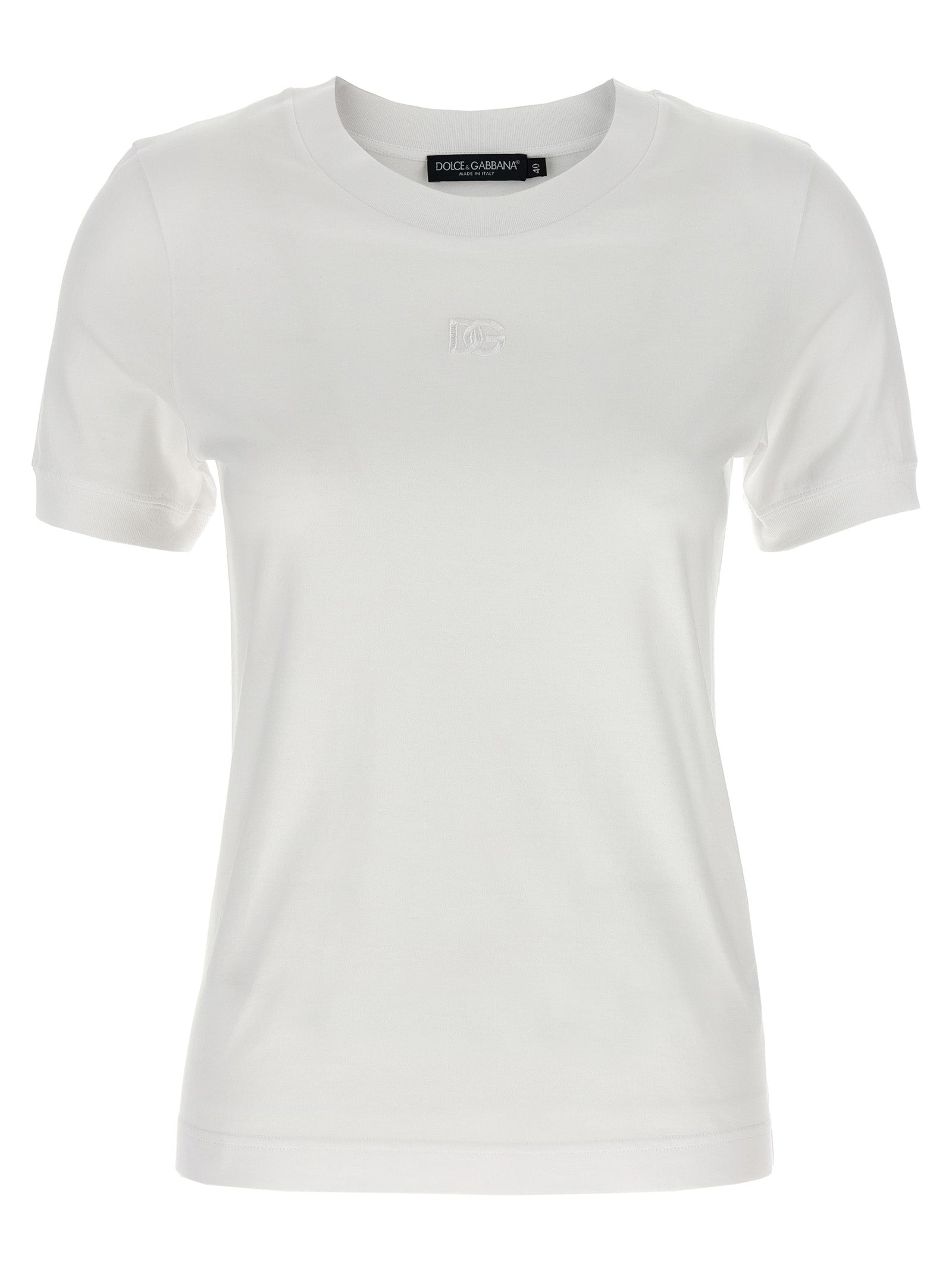 Dolce & Gabbana Women Logo Embroidery T-Shirt DOLCE & GABBANA