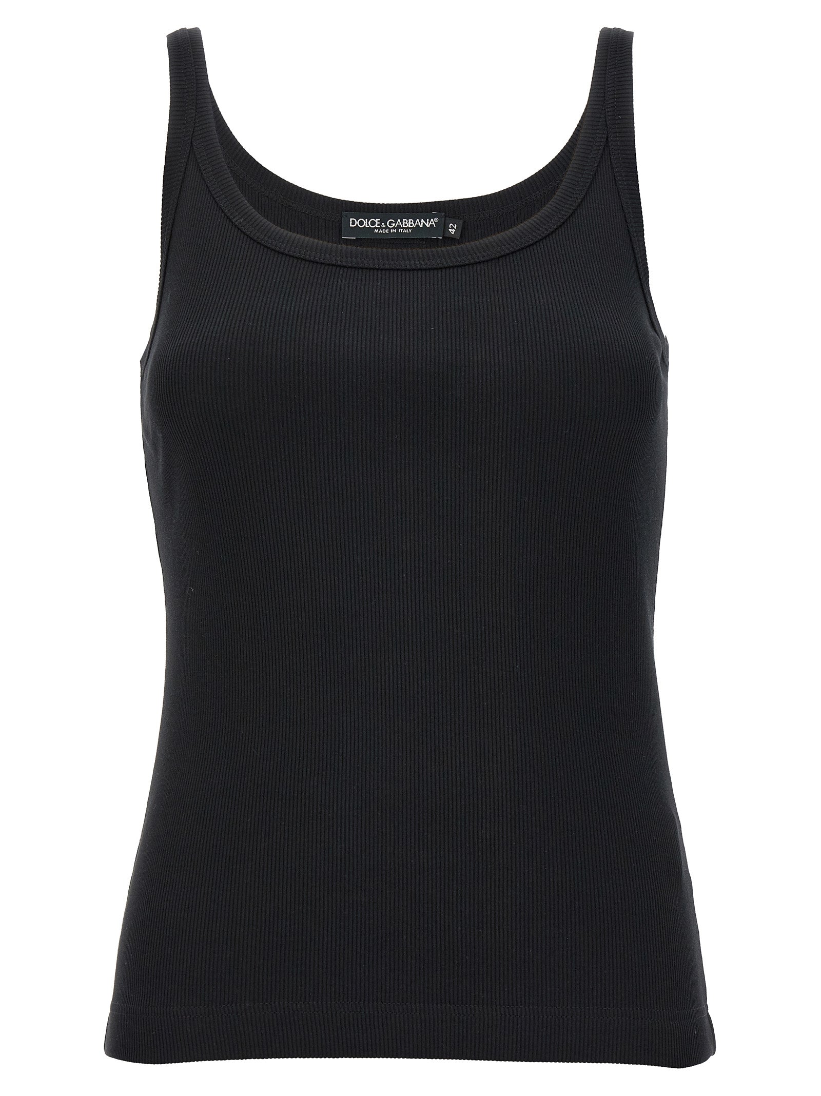 Dolce & Gabbana Women Ribbed Tank Top DOLCE & GABBANA
