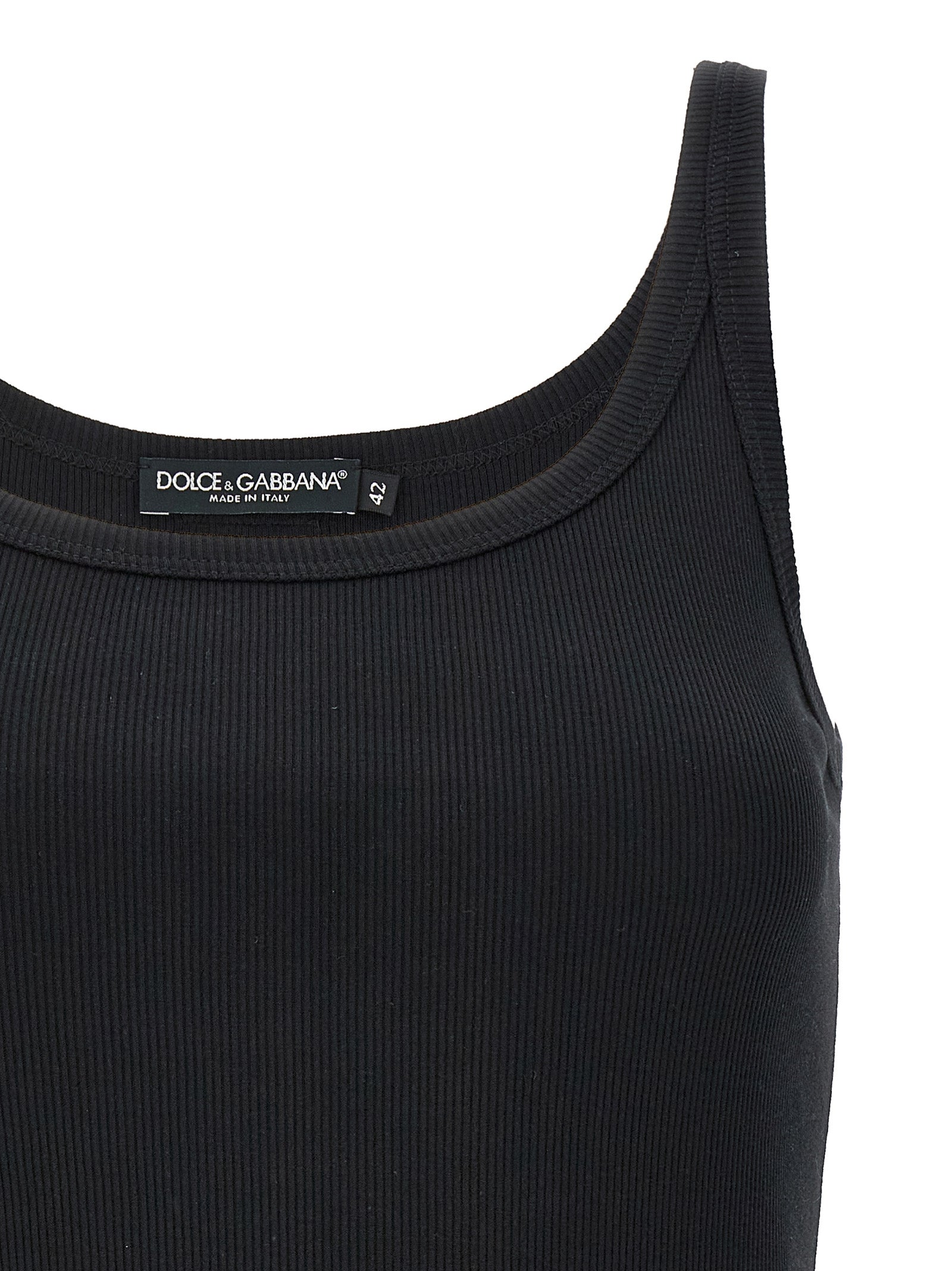 Dolce & Gabbana Women Ribbed Tank Top DOLCE & GABBANA