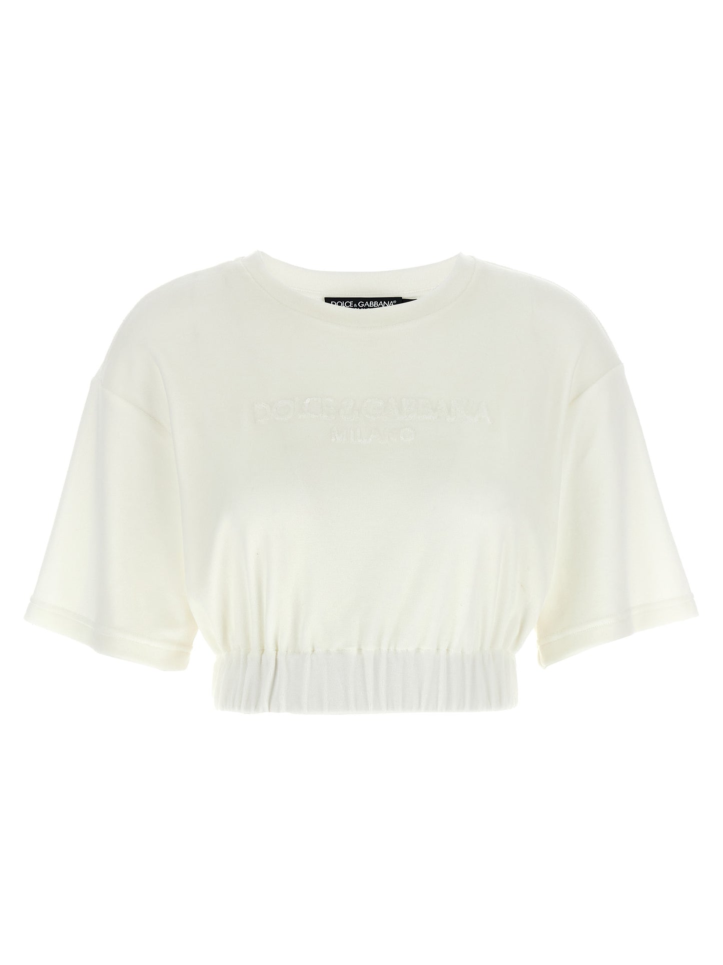 Dolce & Gabbana Women Logo Chenille Top DOLCE & GABBANA