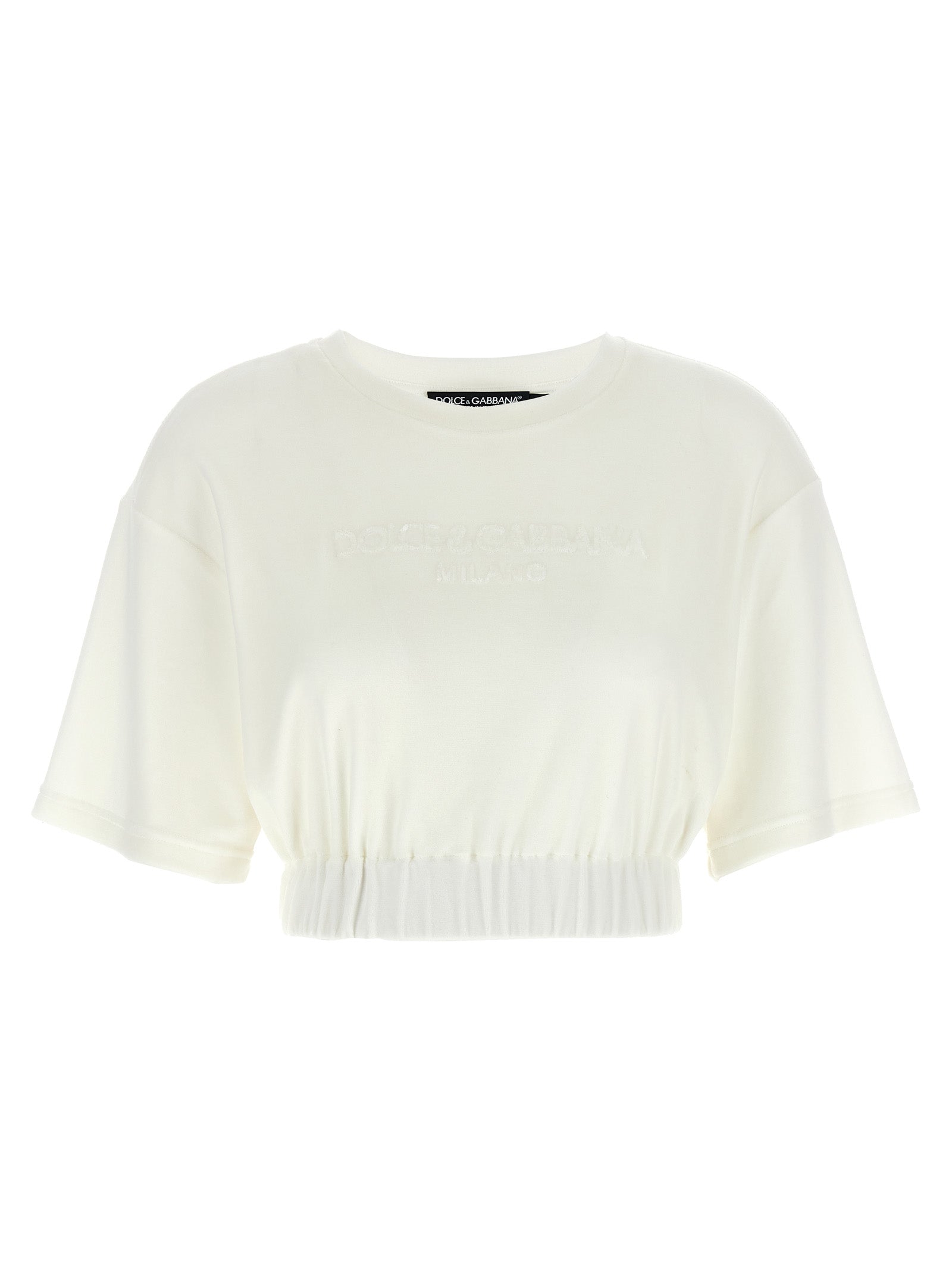 Dolce & Gabbana Women Logo Chenille Top DOLCE & GABBANA