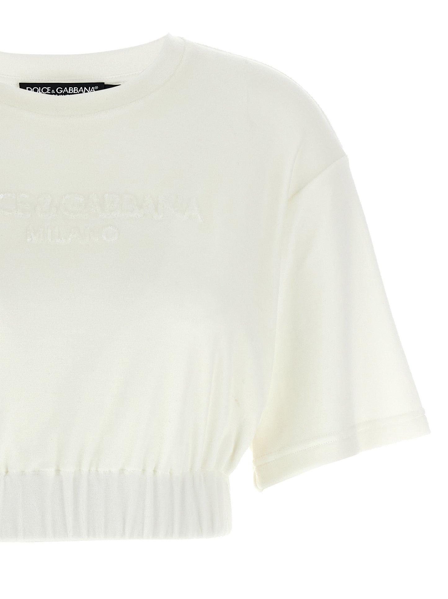 Dolce & Gabbana Women Logo Chenille Top DOLCE & GABBANA