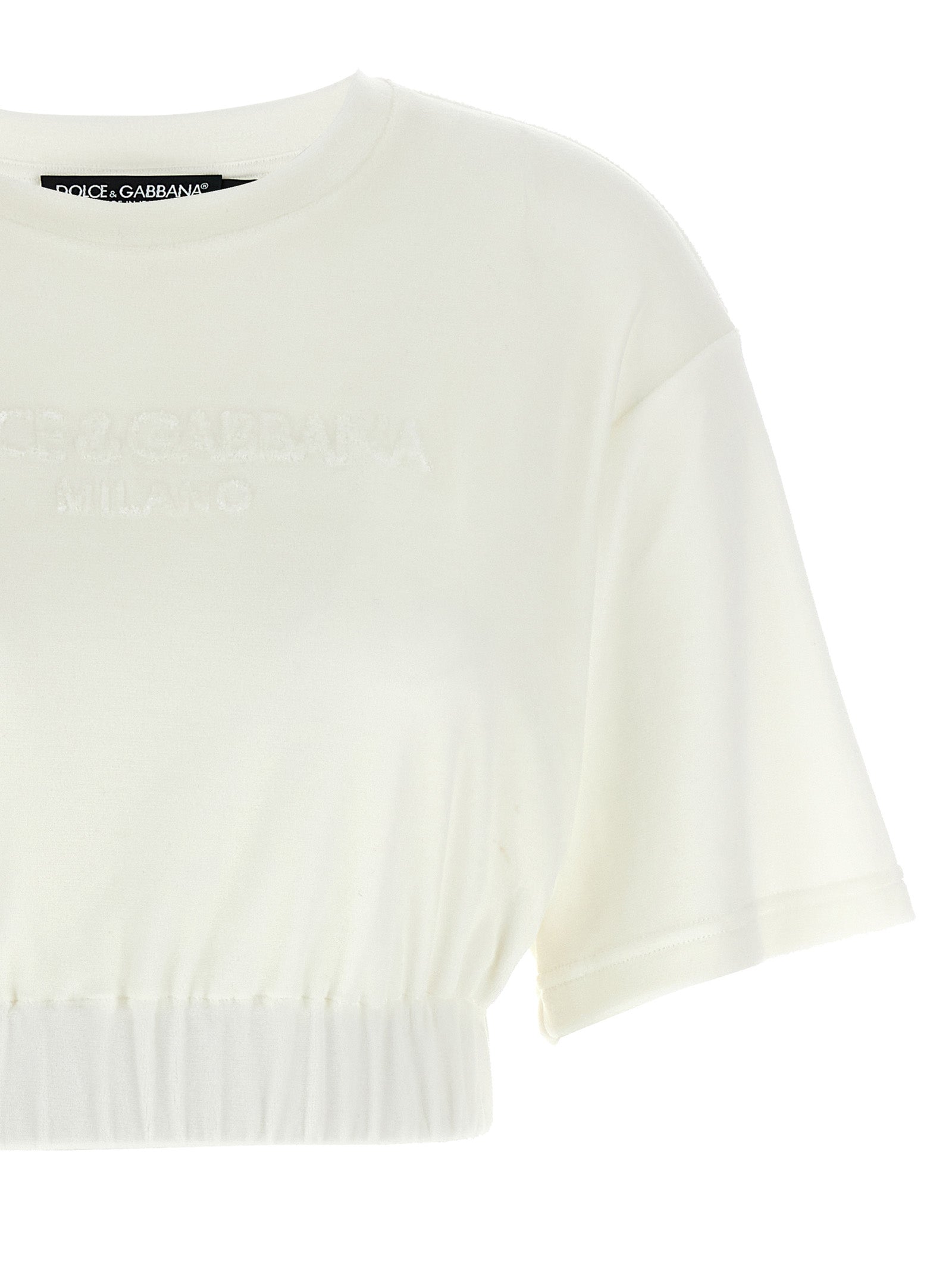 Dolce & Gabbana Women Logo Chenille Top DOLCE & GABBANA