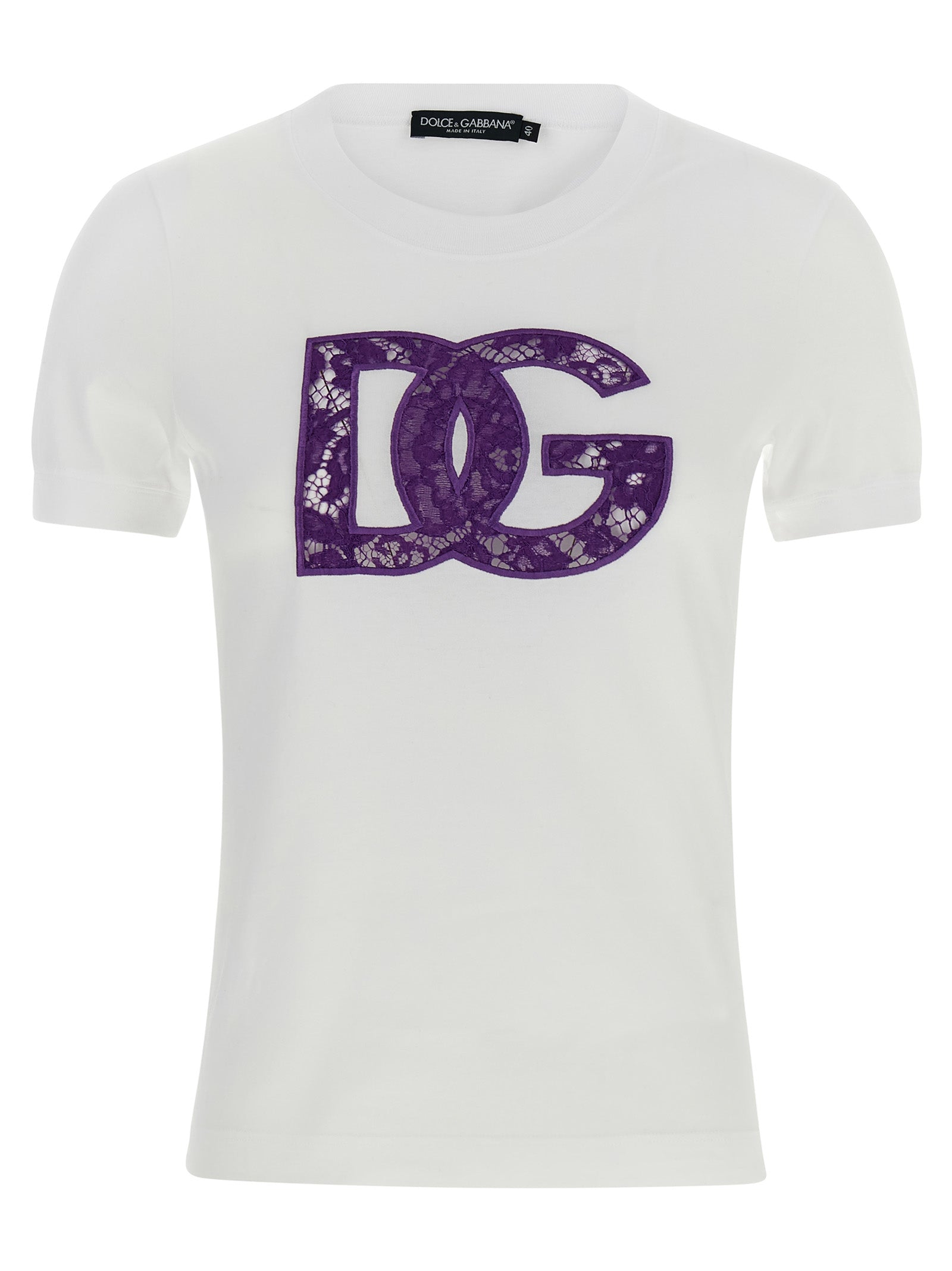 Dolce & Gabbana Women Lace T-Shirt DOLCE & GABBANA