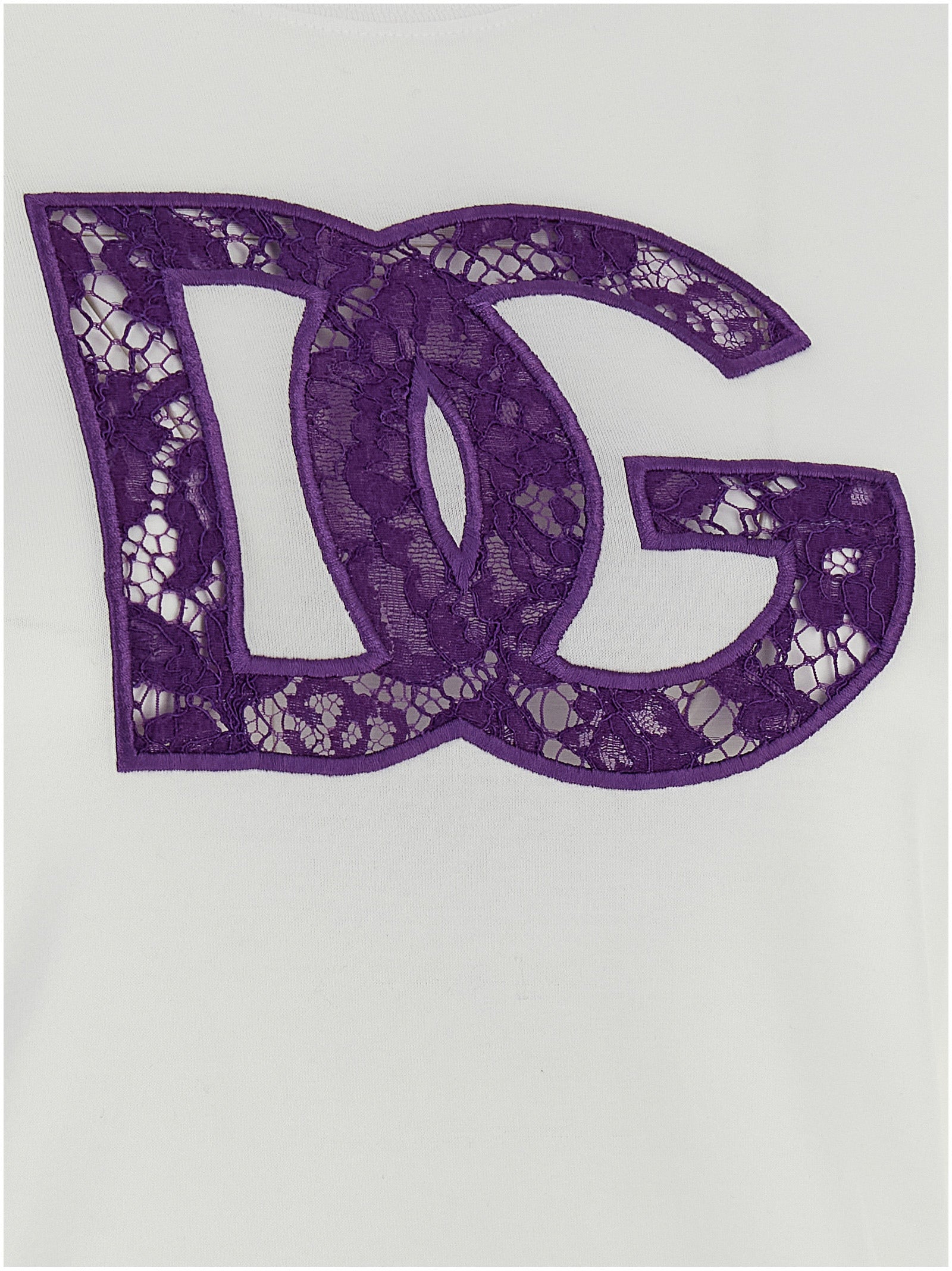 Dolce & Gabbana Women Lace T-Shirt DOLCE & GABBANA
