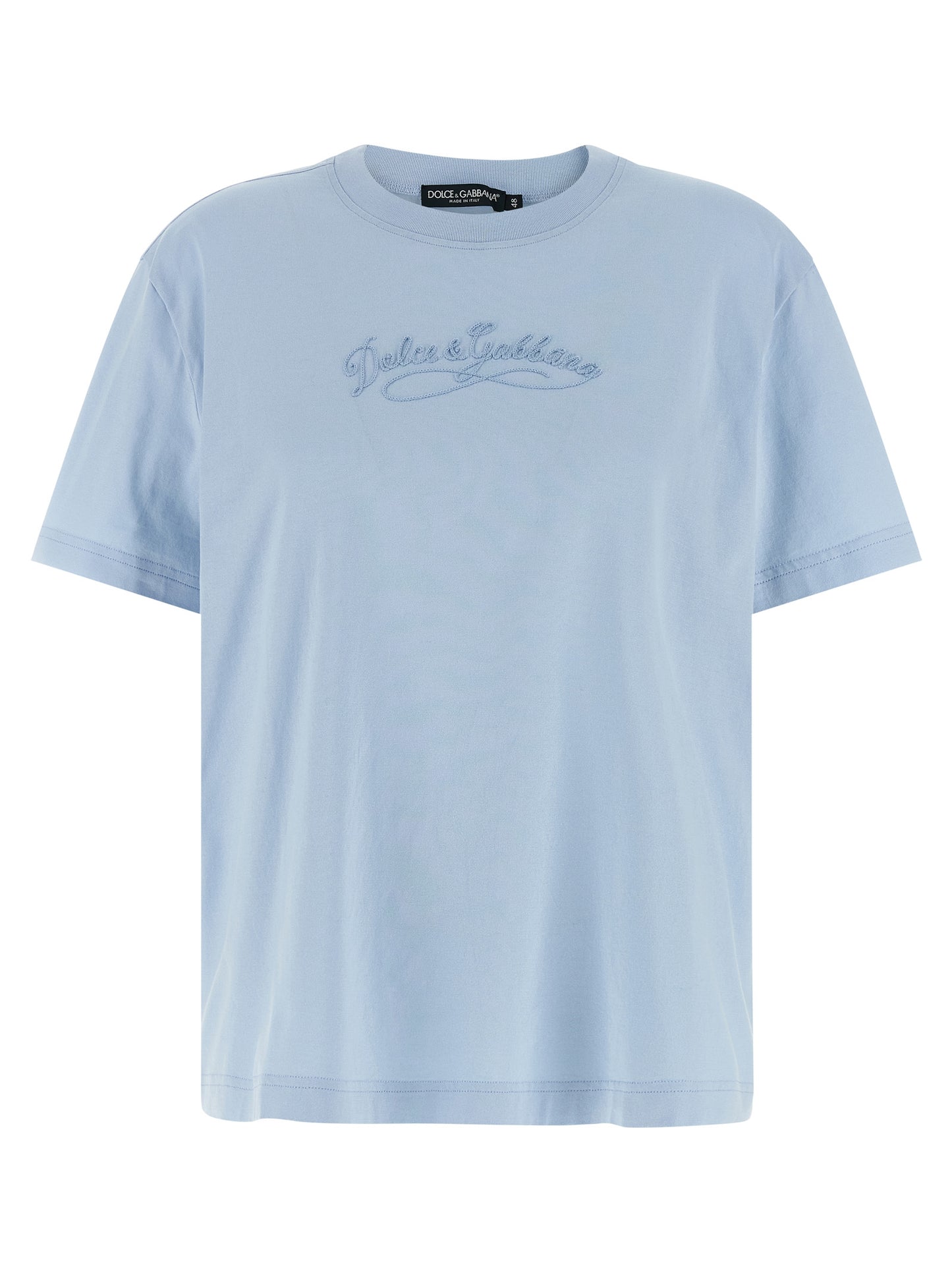 Dolce & Gabbana Women Chain Embroidery T-Shirt DOLCE & GABBANA