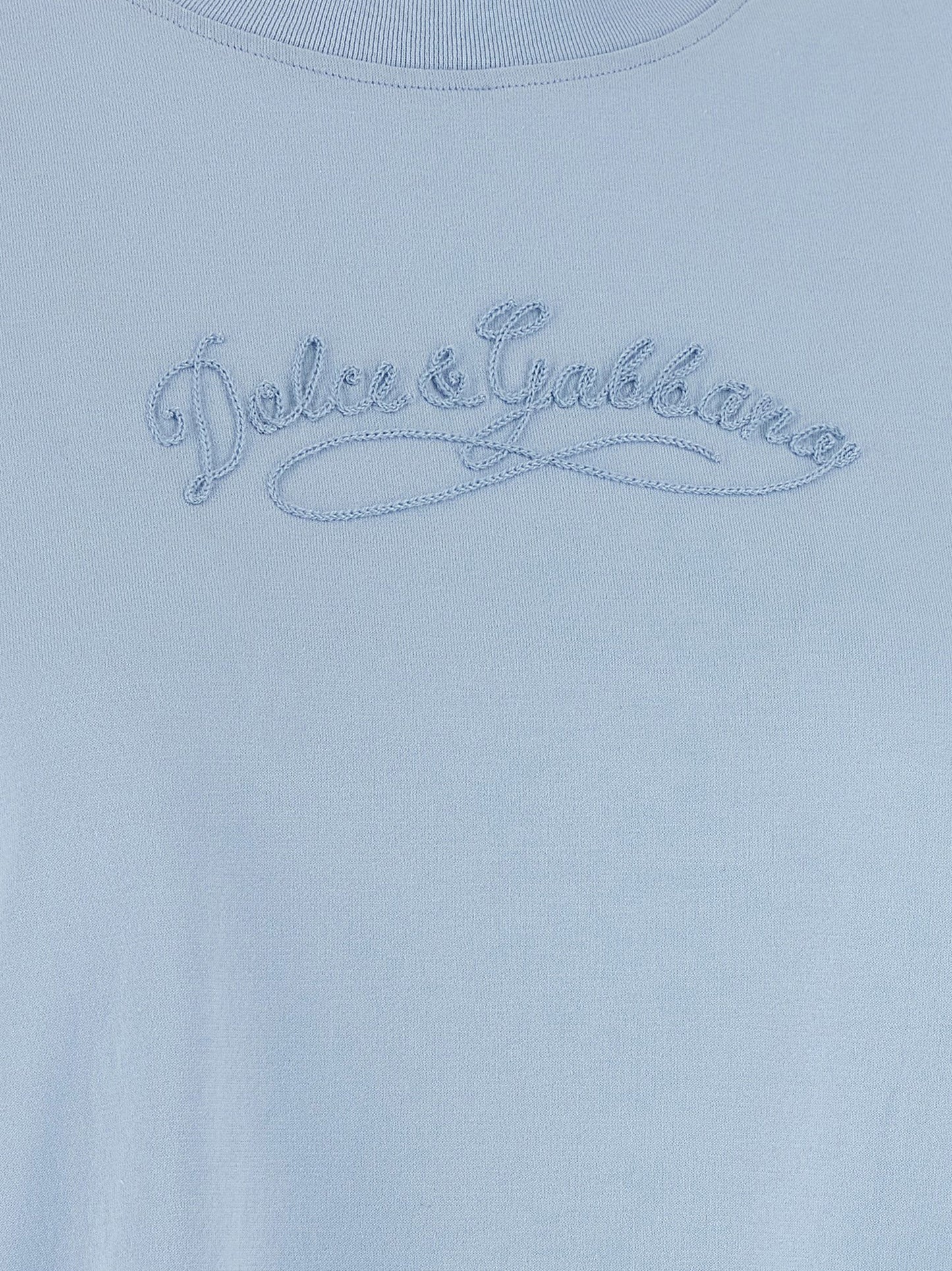 Dolce & Gabbana Women Chain Embroidery T-Shirt DOLCE & GABBANA