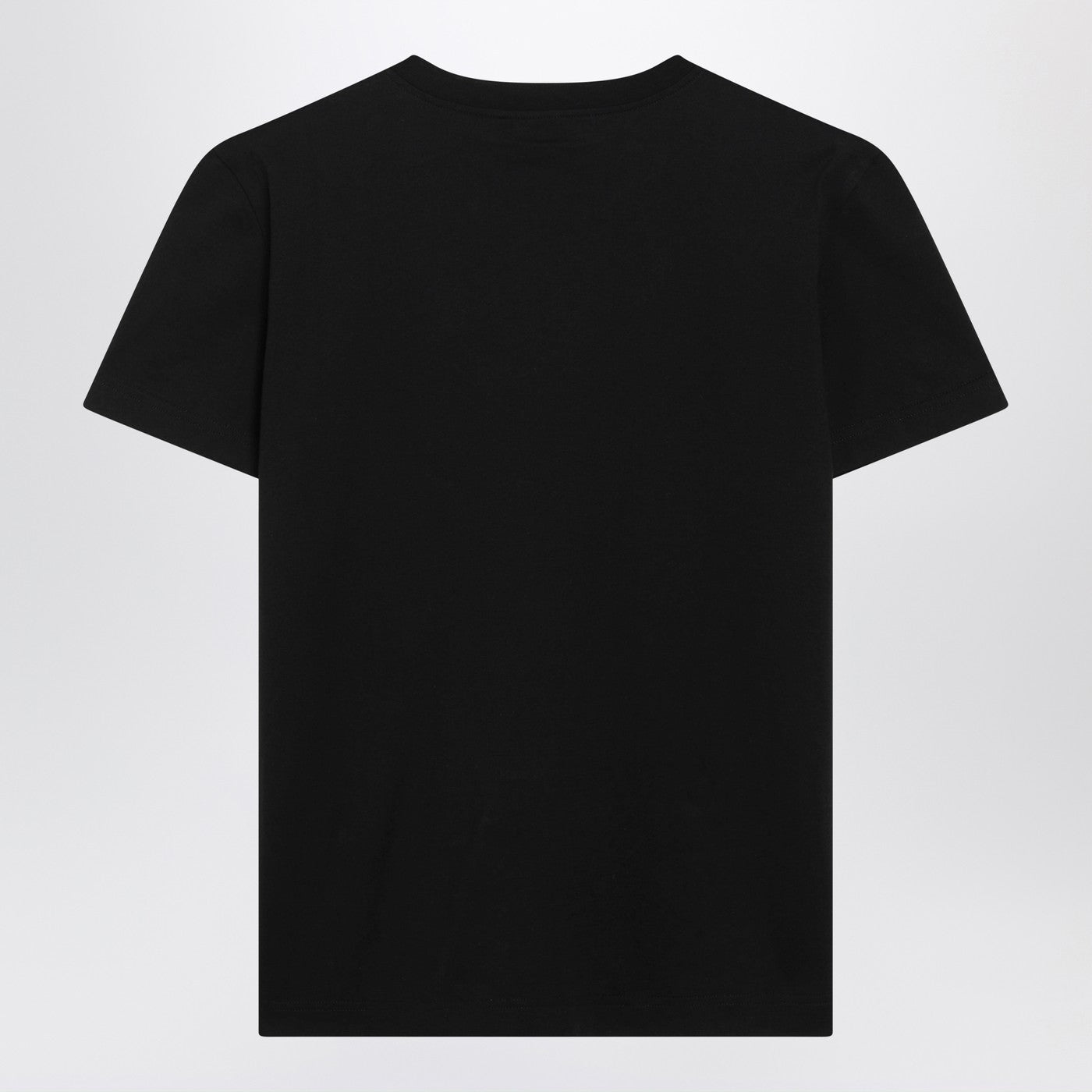 Dolce&Gabbana Black Jersey T-Shirt With Embroidery Women DOLCE & GABBANA