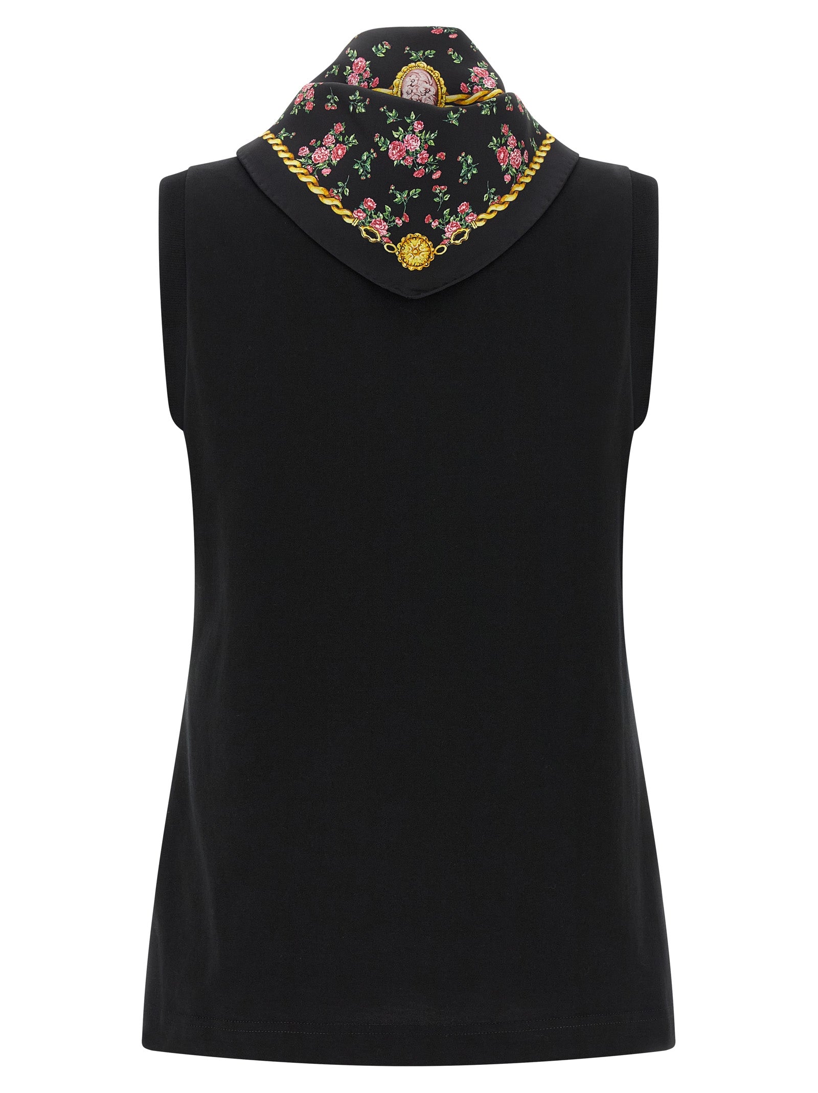 Dolce & Gabbana Women T-Shirt With Scarf DOLCE & GABBANA