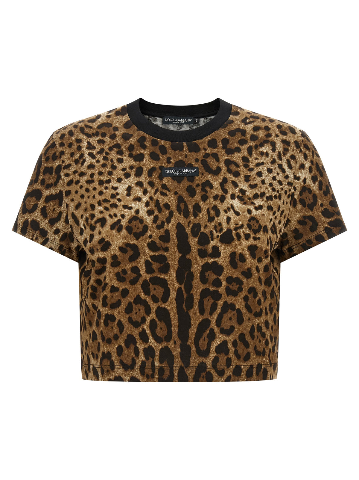 Dolce & Gabbana Women 'Leo' Cropped T-Shirt DOLCE & GABBANA