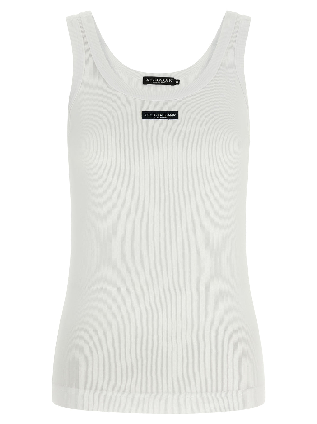 Dolce & Gabbana Women Logo Patch Tank Top DOLCE & GABBANA