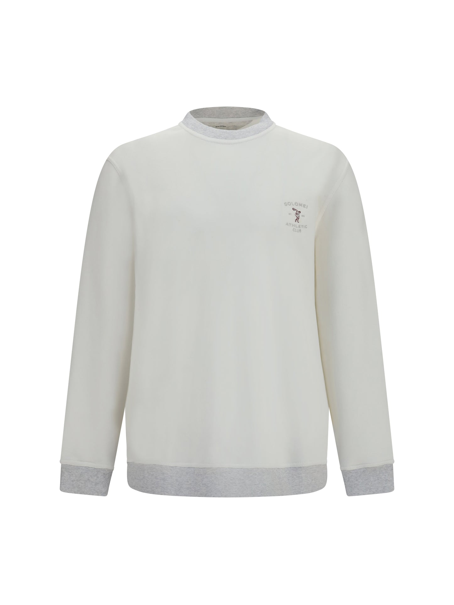 Brunello Cucinelli Men Cotton Sweatshirt With Embroidery BRUNELLO CUCINELLI