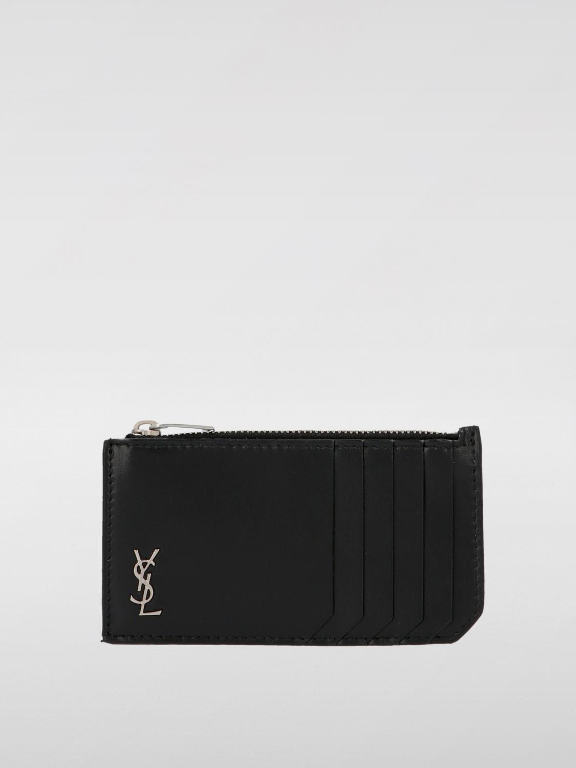 Saint Laurent Wallet Men Black SAINT LAURENT
