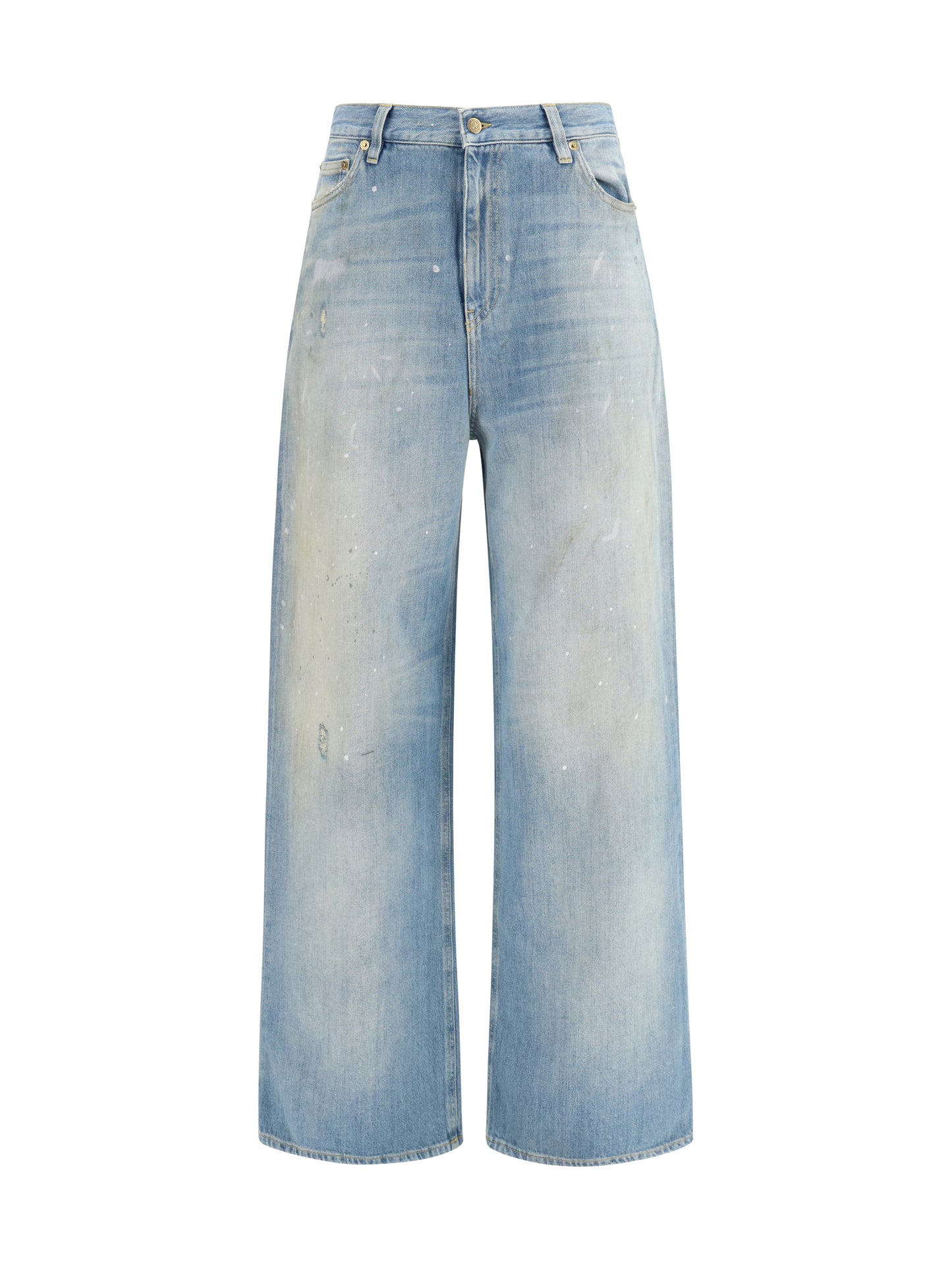 Golden Goose Women Embroidered Logo Denim Jeans GOLDEN GOOSE