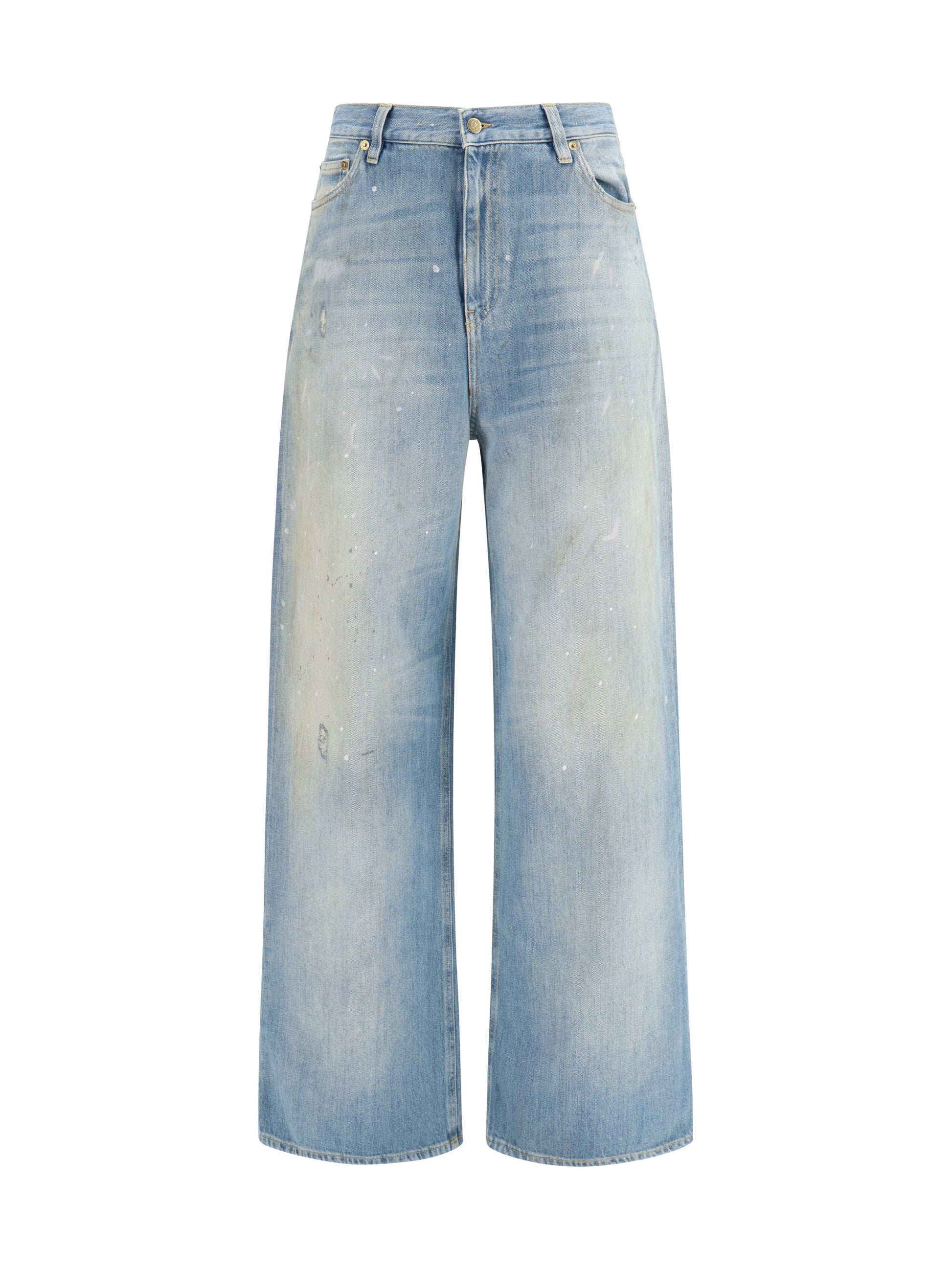 Golden Goose Women Embroidered Logo Denim Jeans GOLDEN GOOSE