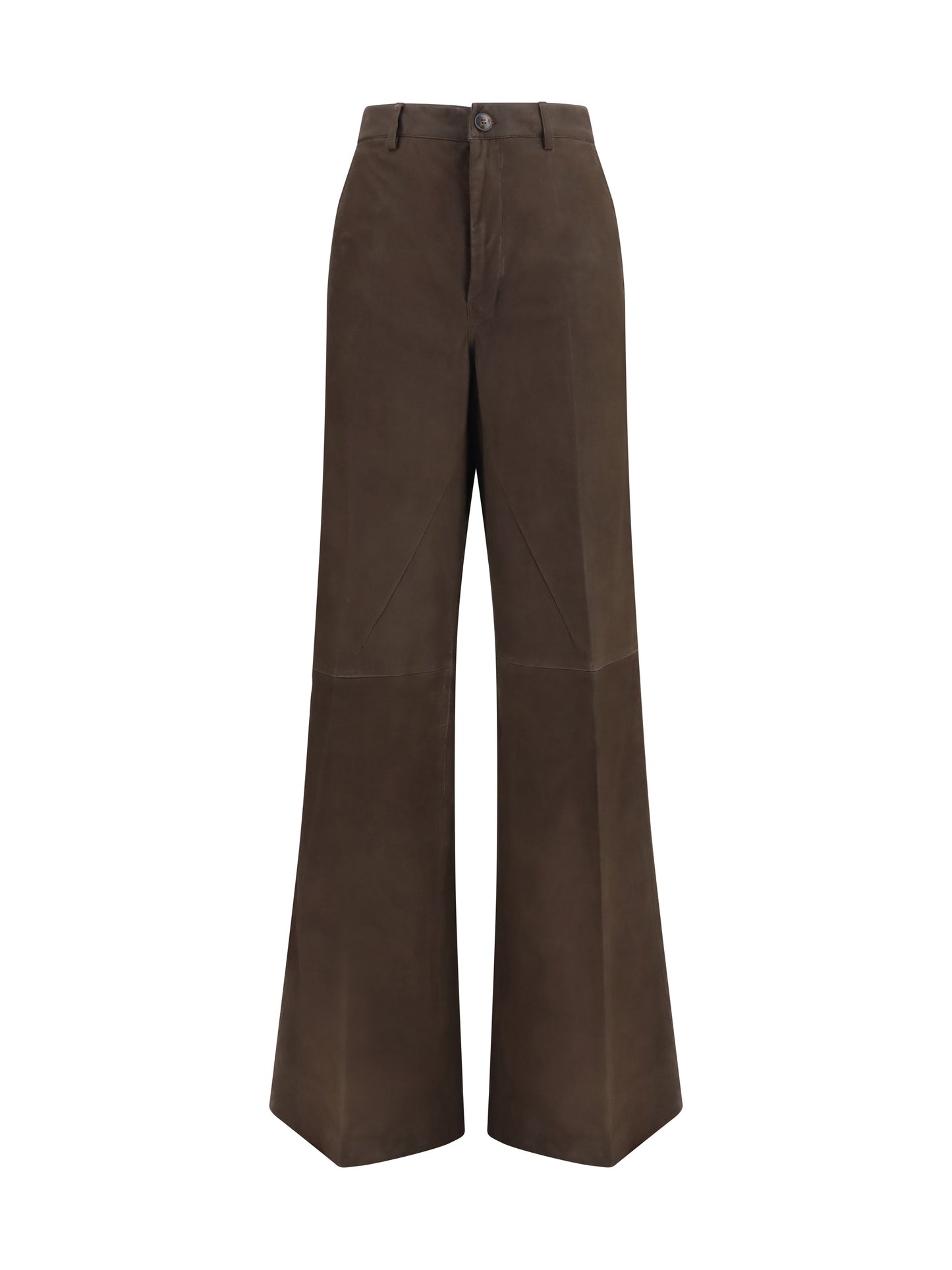 Rick Owens Women Wide-Leg Suede Pants