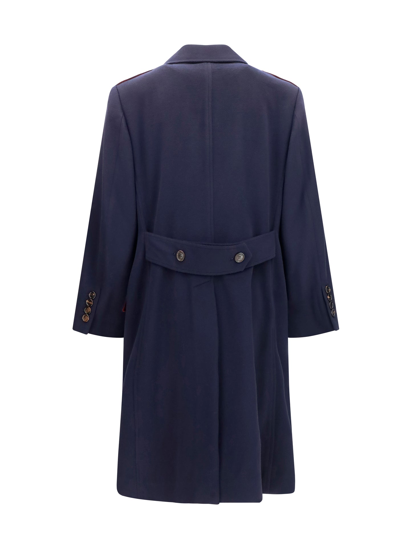 Brunello Cucinelli Men Double-Breasted Wool Coat BRUNELLO CUCINELLI