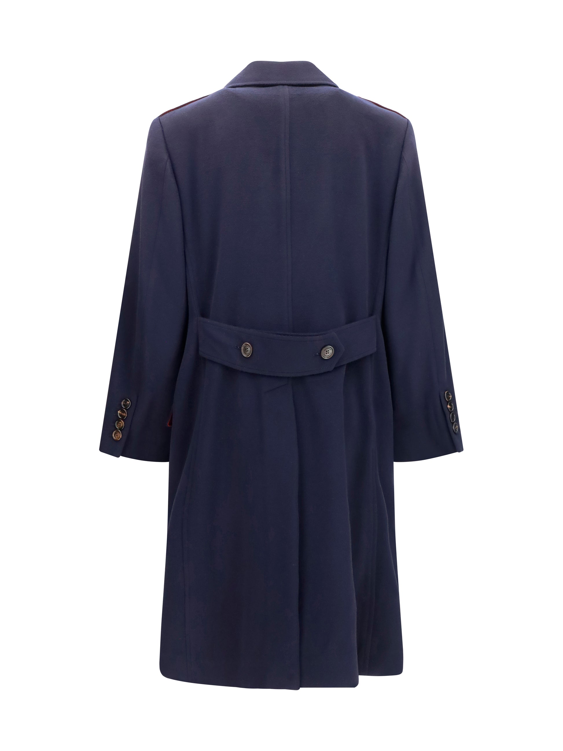 Brunello Cucinelli Men Double-Breasted Wool Coat BRUNELLO CUCINELLI