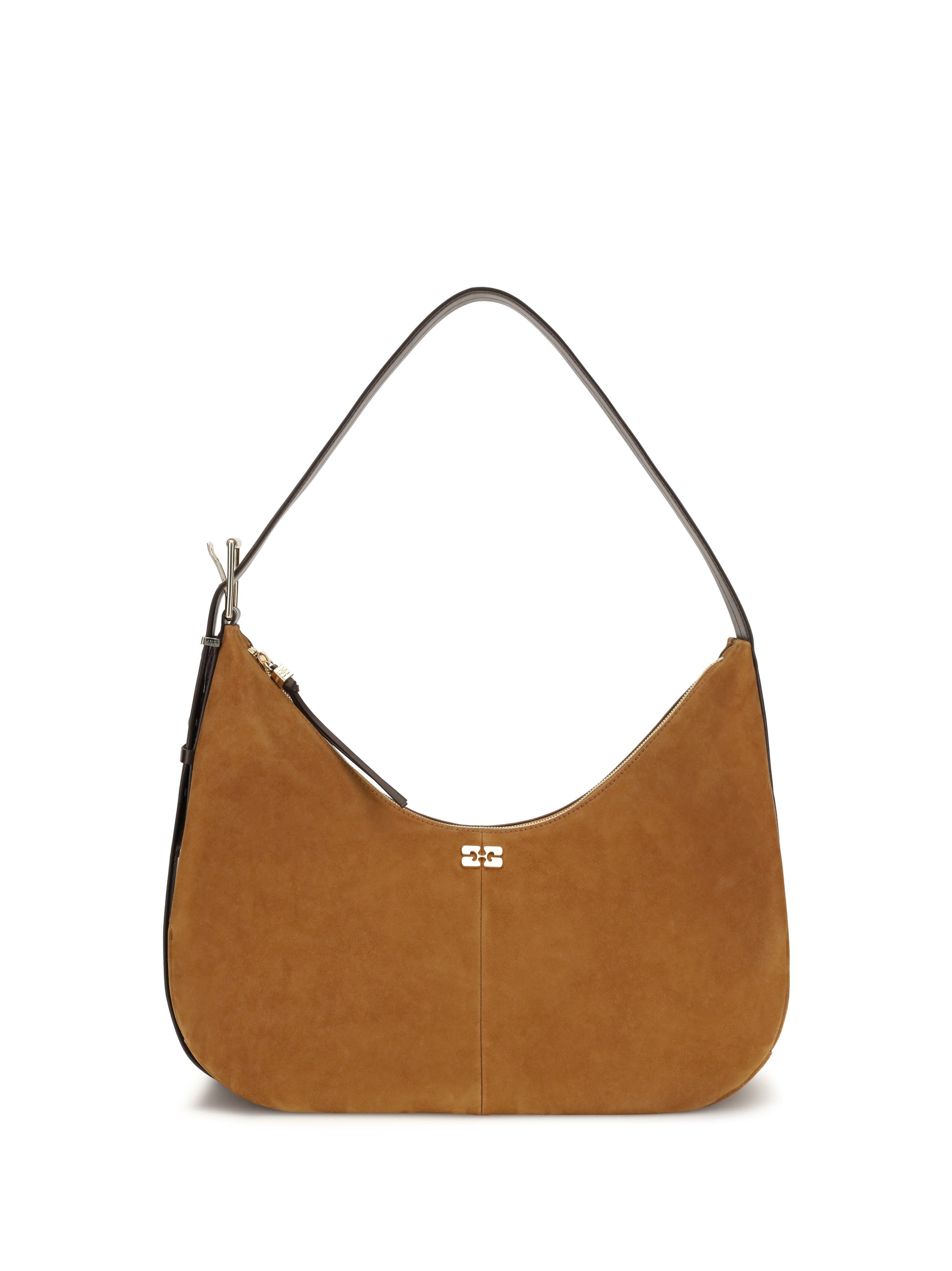 Ganni Women Suede Vegan Shoulder Bag GANNI